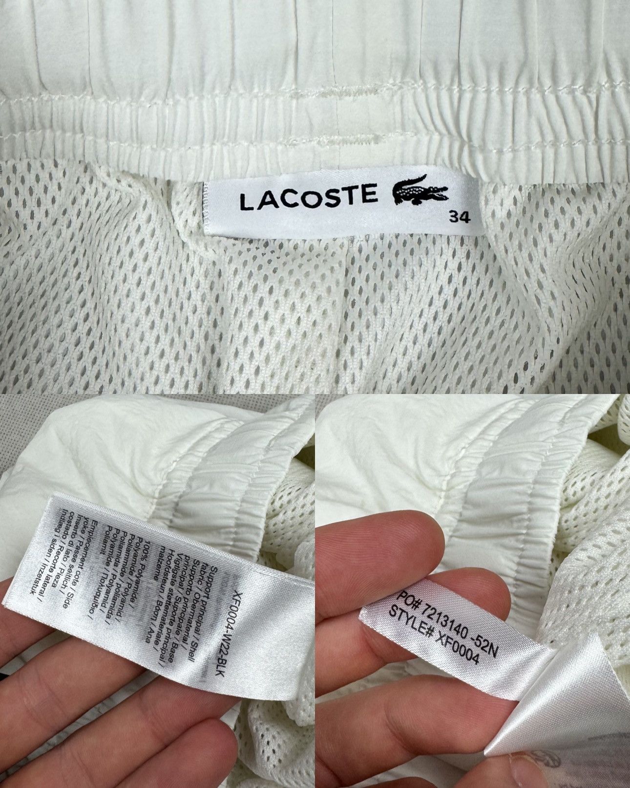 Lacoste Lacoste Women's White Mesh Lined Asymmetric Switch Tracksuit Size XS / US 0-2 / IT 36-38 - 3 Thumbnail