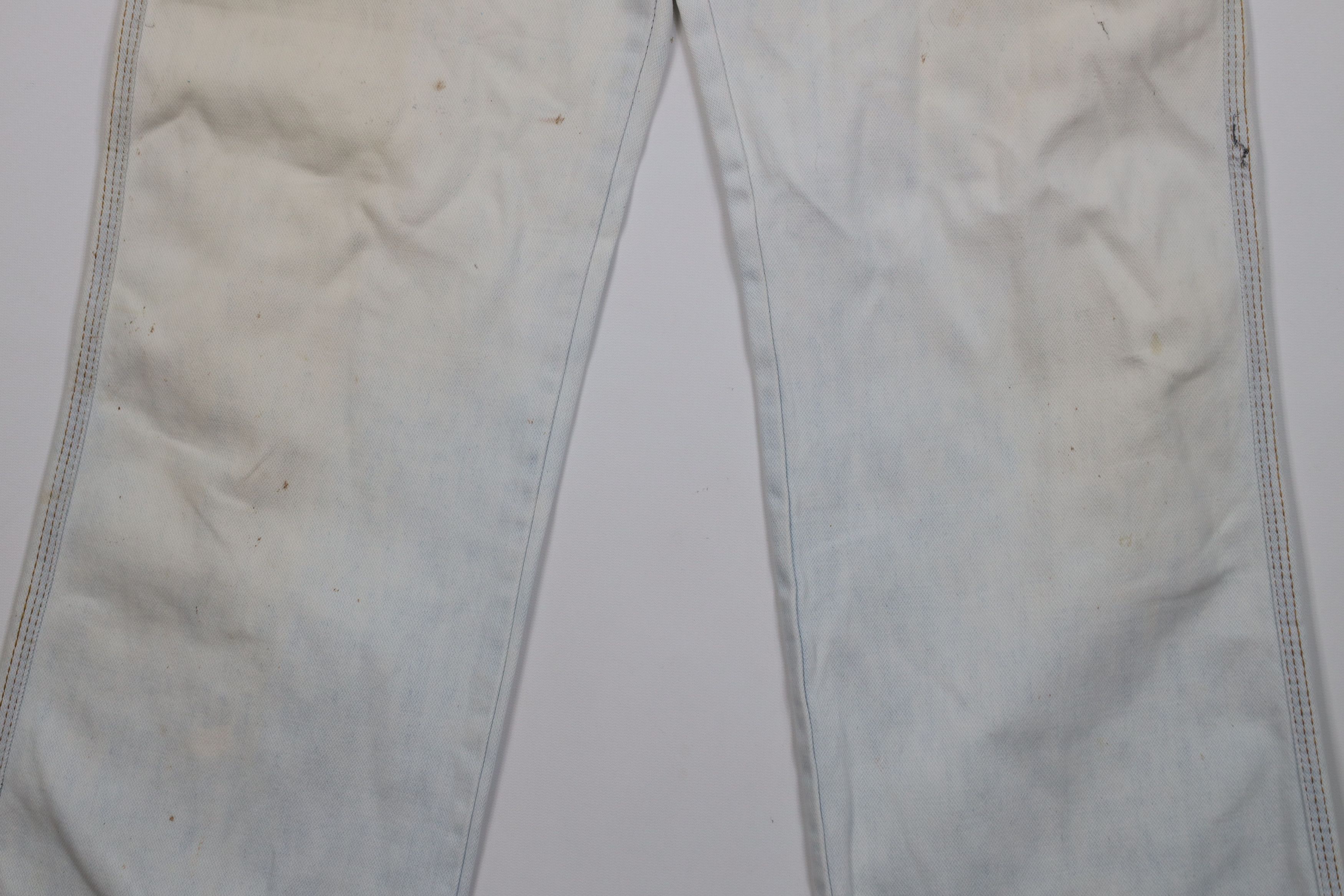 Vintage Vintage 70s Streetwear Flared Wide Leg Denim Jeans Blue Size US 36 / EU 52 - 3 Thumbnail