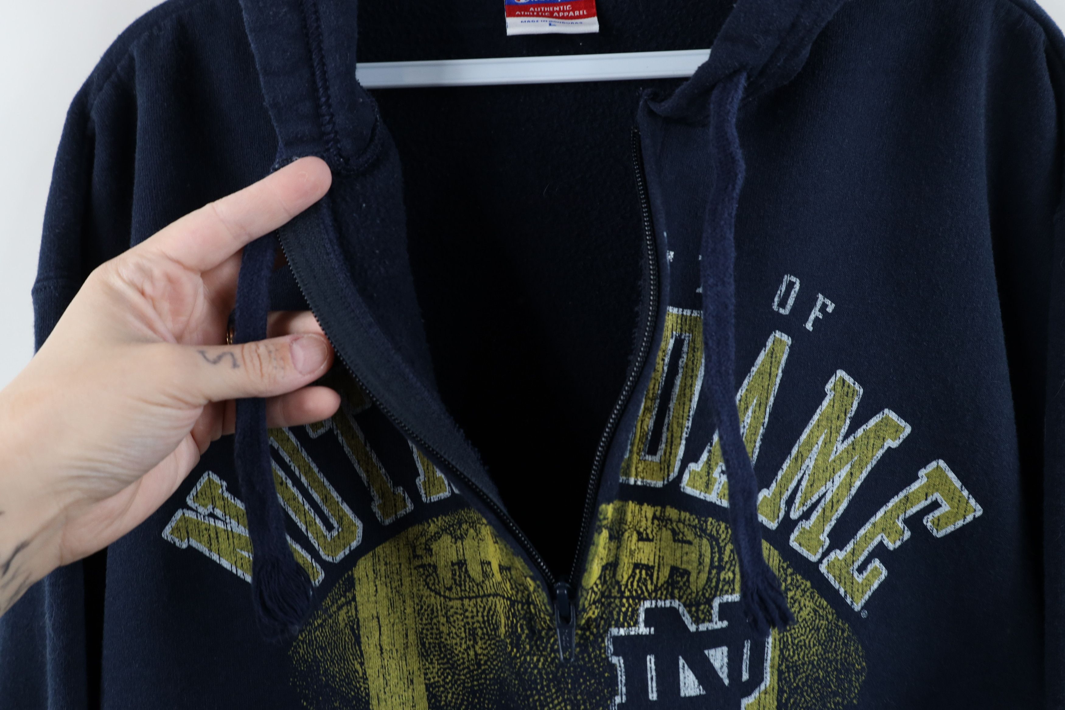 Champion Vintage Champion Dame University Half Zip Hoodie Sweatshirt Size US L / EU 52-54 / 3 - 7 Thumbnail