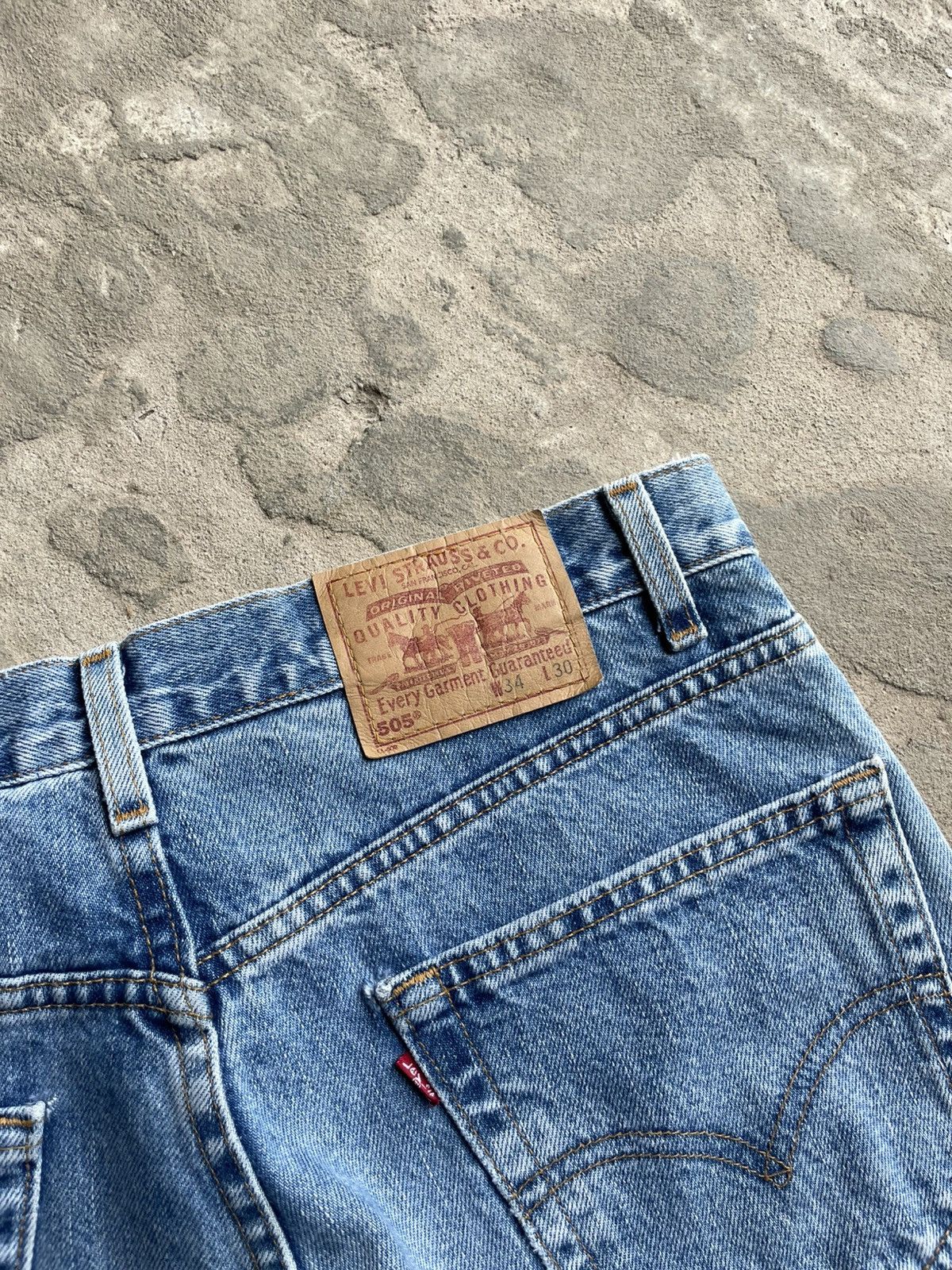 Japanese Brand × Levi's × Vintage Vintage Levi’s 505 Baggy Washed Faded Pants Y2K Size US 34 / EU 50 - 9 Thumbnail
