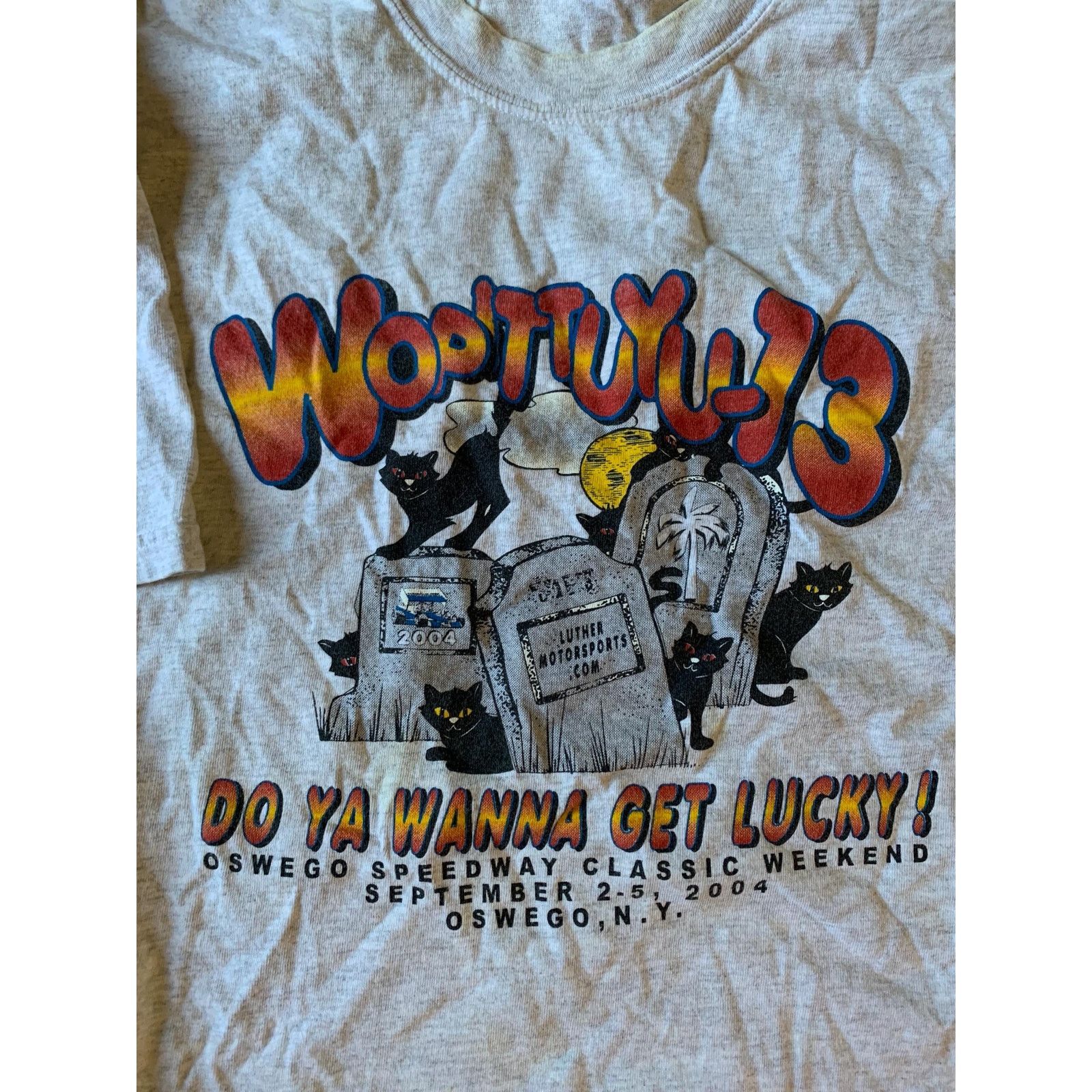Gildan Vintage cat T shirt size xl 1990s 80s Size US XL / EU 56 / 4 - 2 Thumbnail