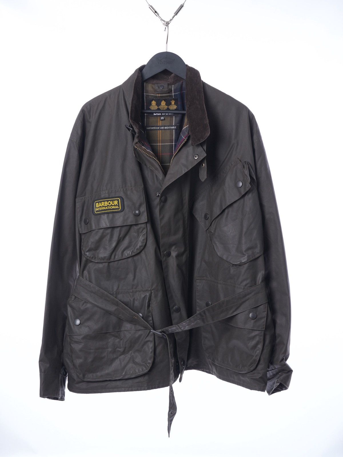 Barbour Barbour International Wax Duracotton Belted Jacket T590 Size US XXL / EU 58 / 5 - 1 Thumbnail