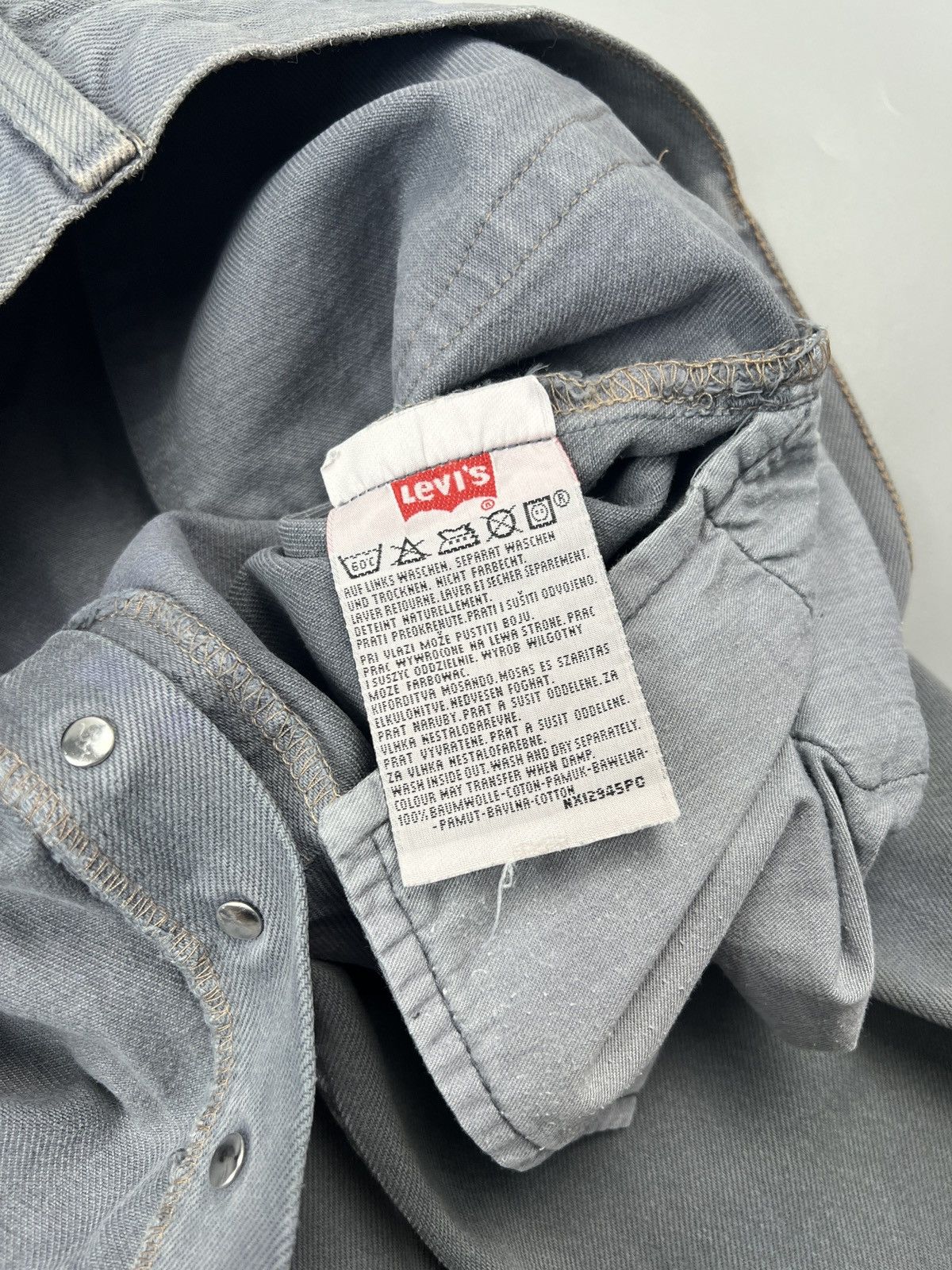 Levi's × Levi's Vintage Clothing × Vintage Levi’s 501 Gray Vintage Denim Jeans Pants (Y0567) Size US 34 / EU 50 - 10 Thumbnail