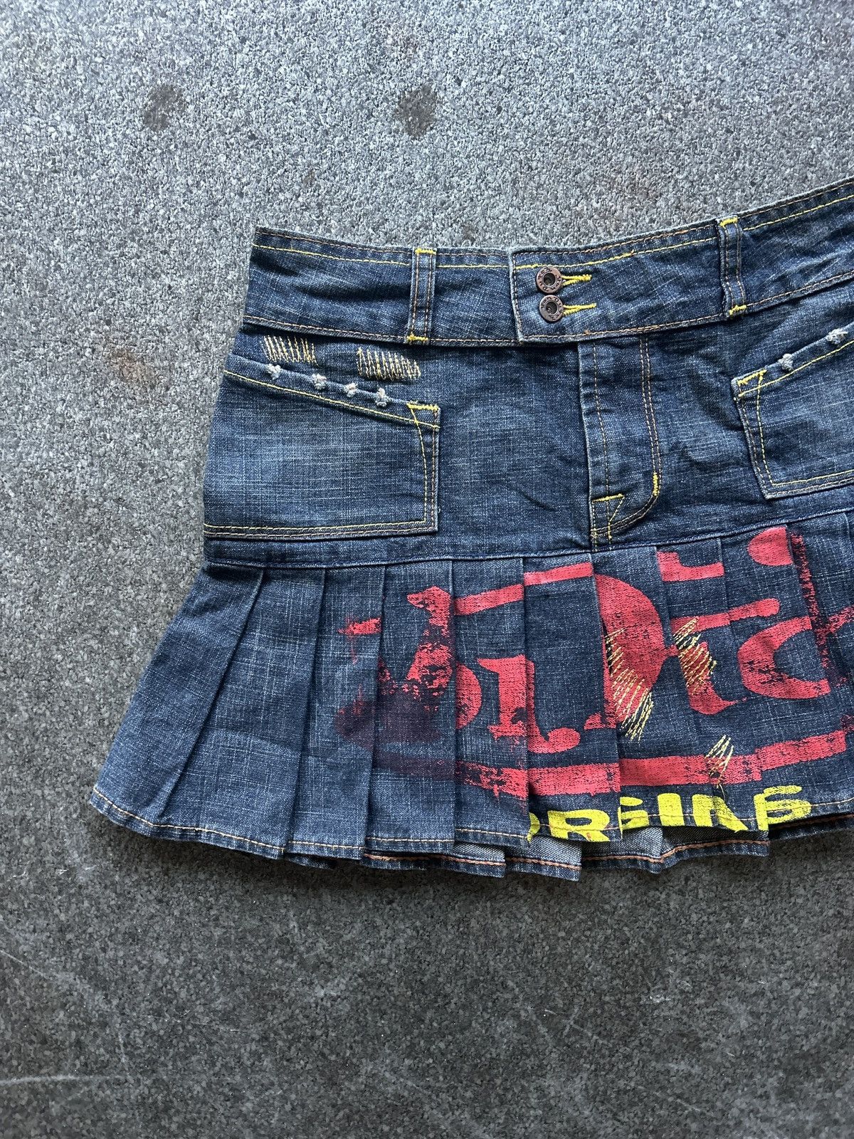 Vintage × Von Dutch Vintage Von Dutch Pleated Mini Skirt Size 28" / US 6 / IT 42 - 3 Thumbnail