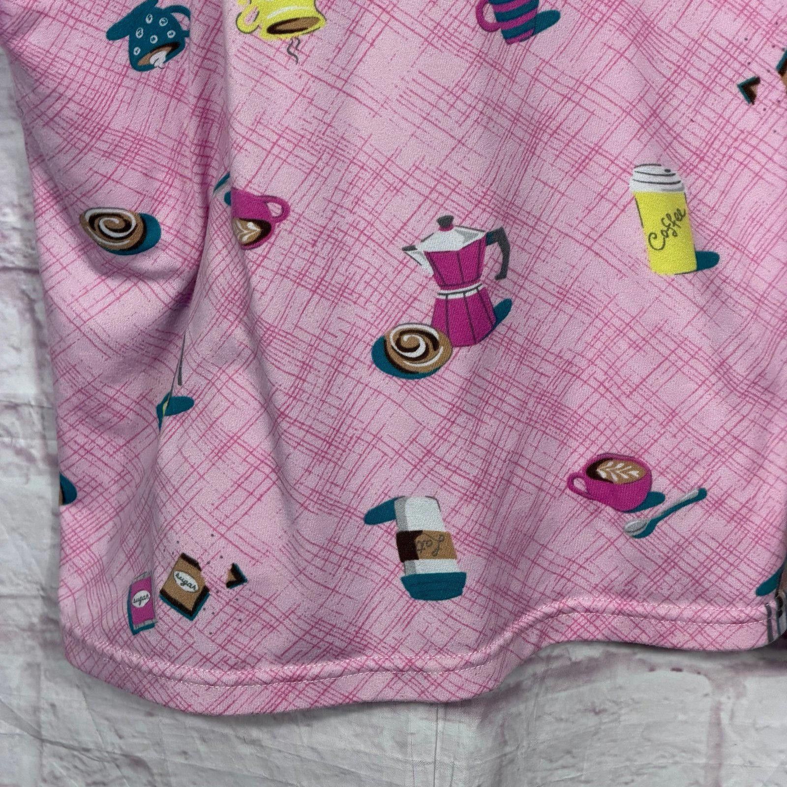 Other Joyspun Pink Coffee Print Nightgown 2X/3X Size ONE SIZE - 4 Thumbnail