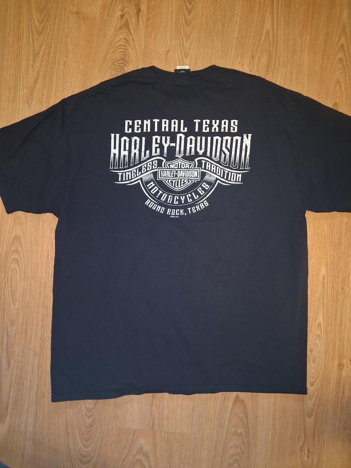 Harley Davidson Harley Davidson Logo Shirt 2XL Black Cotton Round Rock Texas Size US XXL / EU 58 / 5 - 7 Thumbnail