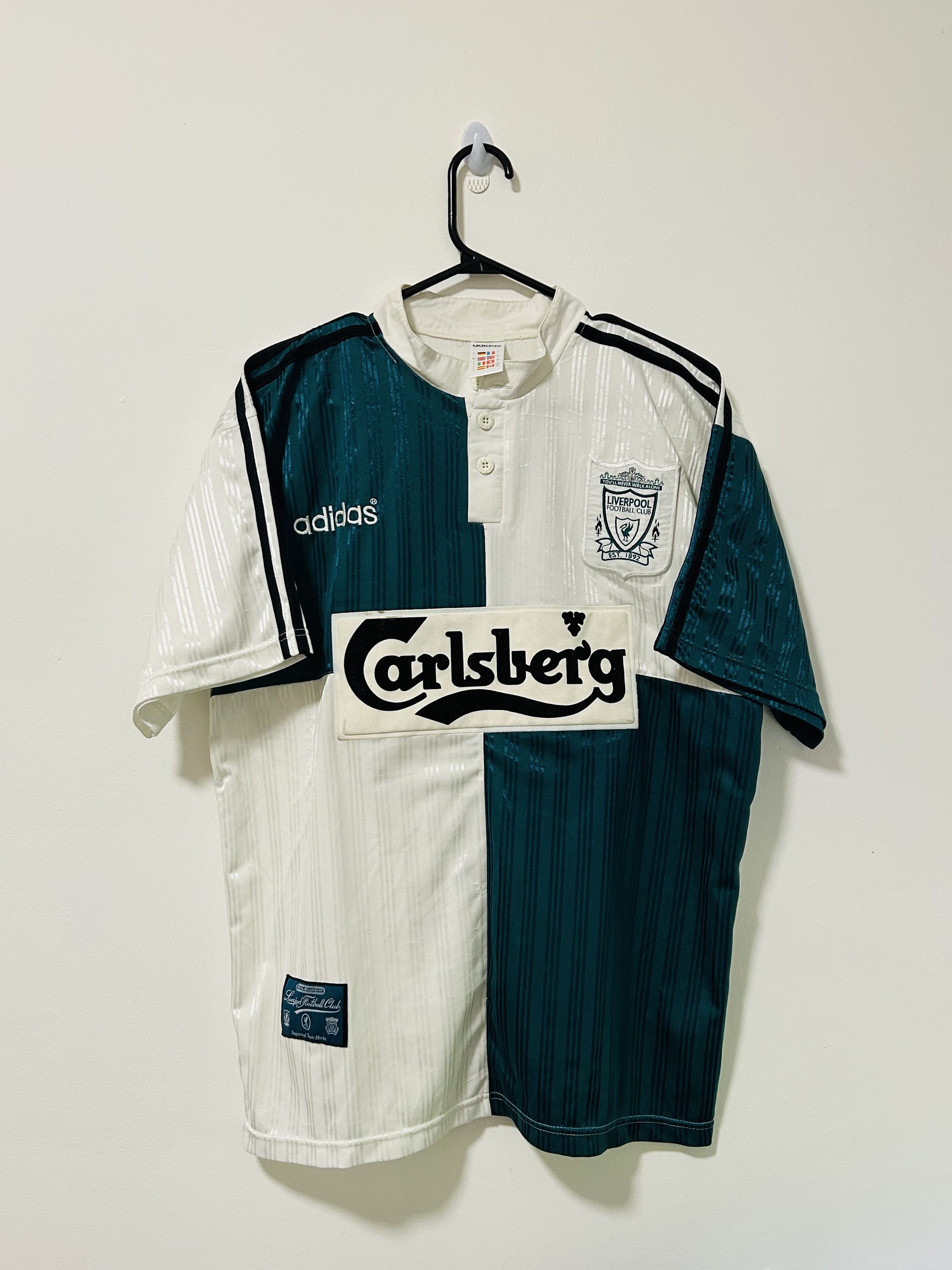 Adidas Liverpool 1995/96 away jersey Size US L / EU 52-54 / 3 - 1 Thumbnail