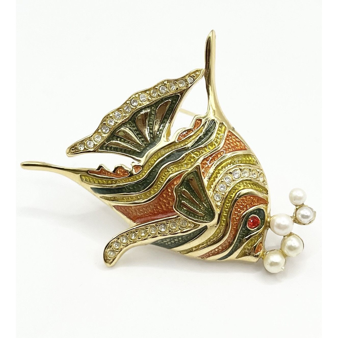 Bob Mackie Vintage Bob Mackie Enamel Fish Brooch Pin Size ONE SIZE - 2 Thumbnail