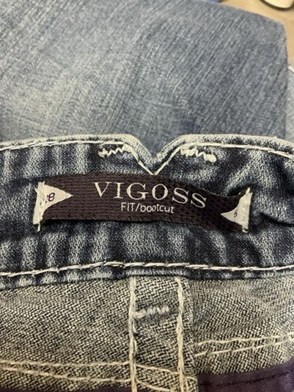 Other Vigoss The Dublin Boot Cut Blue Zip Jagger Jeans Women 28x31 Size 28" / US 6 / IT 42 - 2 Thumbnail