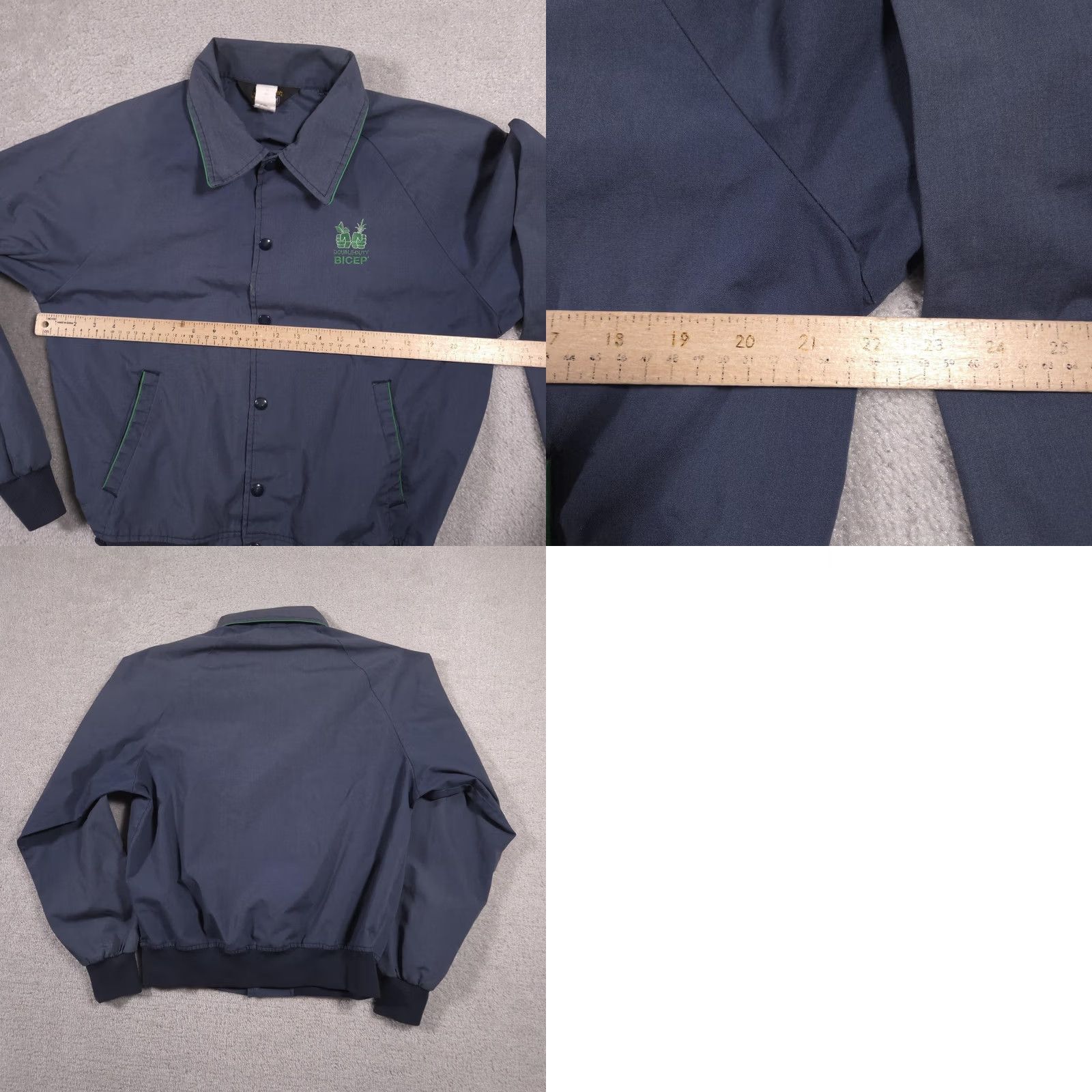 Doublet VINTAGE Swingster Jacket Mens M Navy Double Duty BICEP Bomber USA 80s Windbreaker Size US M / EU 48-50 / 2 - 9 Thumbnail