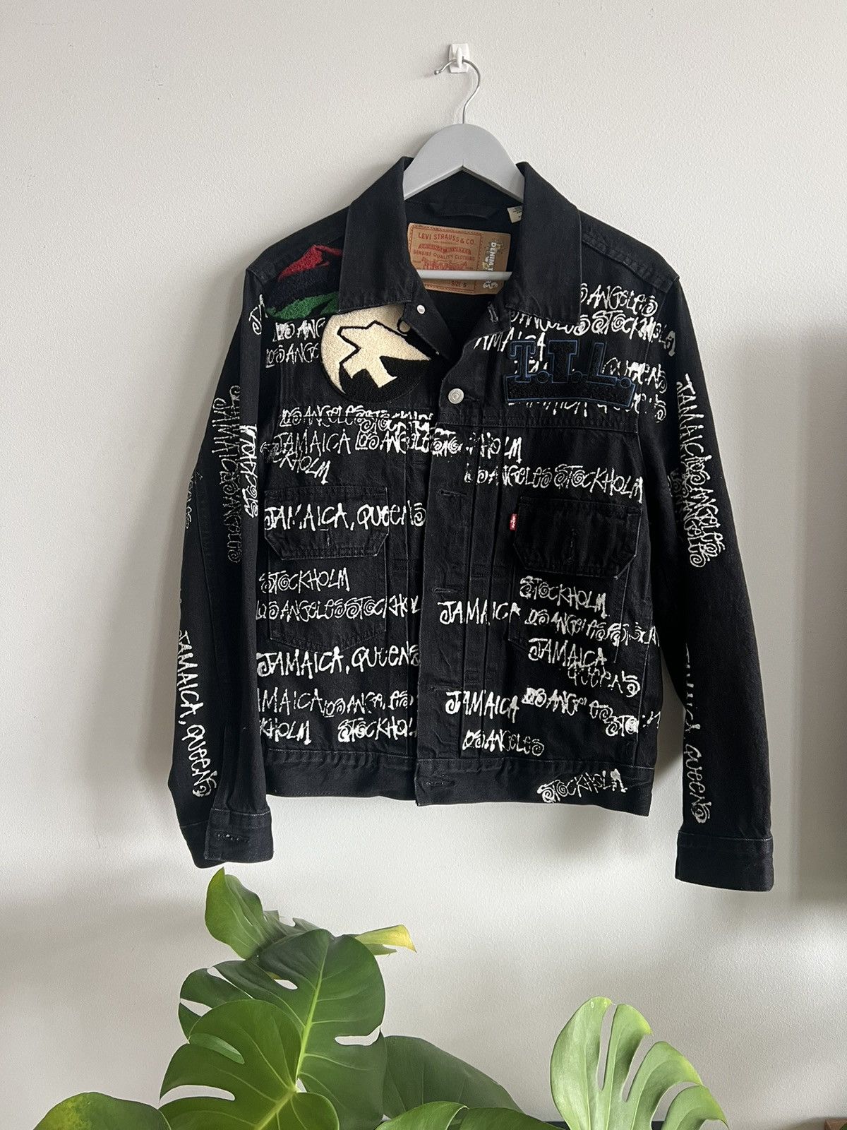 image of Stussy X Denim Tears x Our Legacy Ttl Denim Jacket in Black, Men's (Size Small)