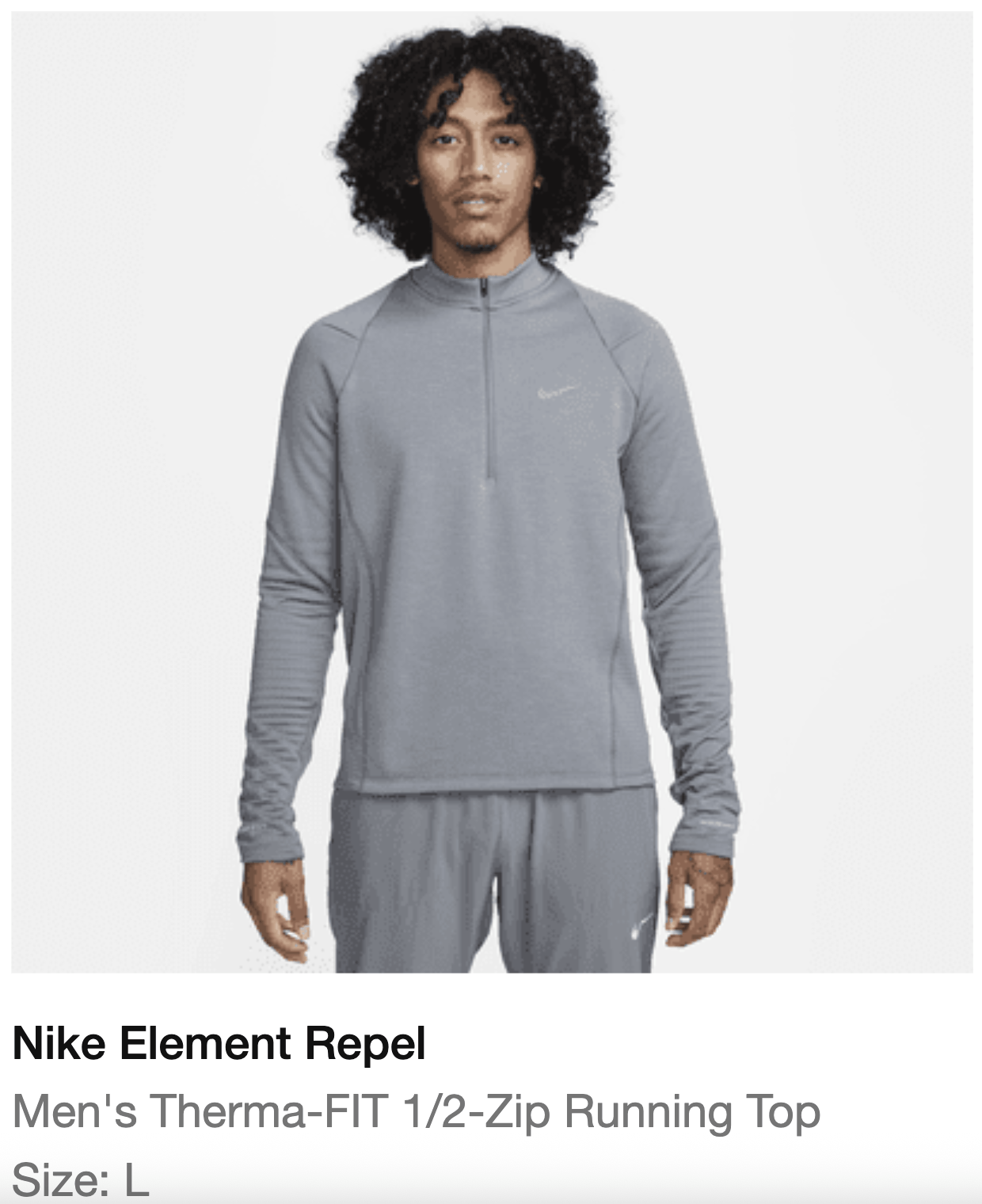 Nike Nike Element Repel Therma-FIT 1/2-Zip Running Top Size US L / EU 52-54 / 3 - 1 Thumbnail
