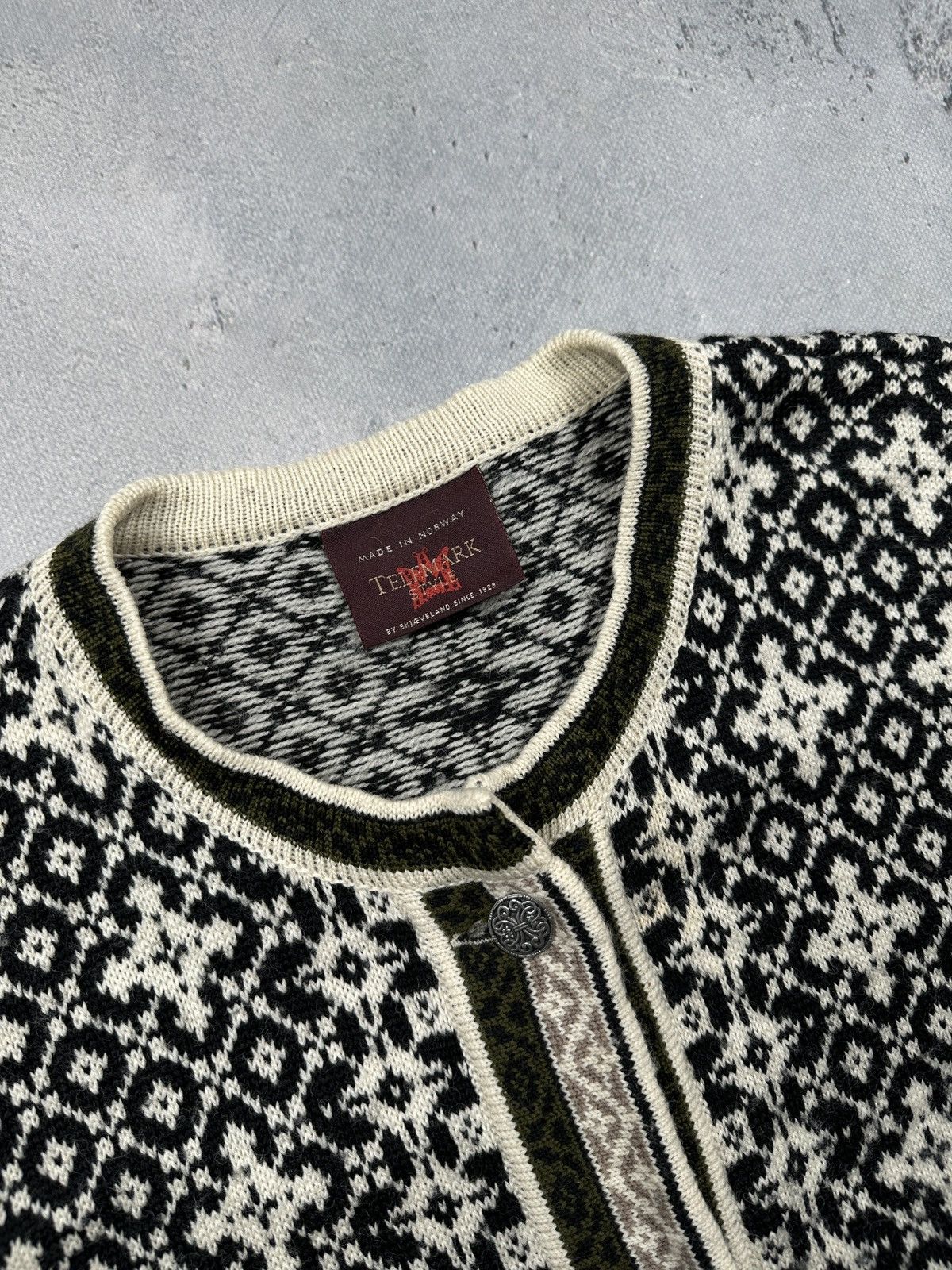 Dale Of Norway Vintage Norwegian Telemark Pure Wool Nordic Cardigan Size L / US 10 / IT 46 - 14 Thumbnail