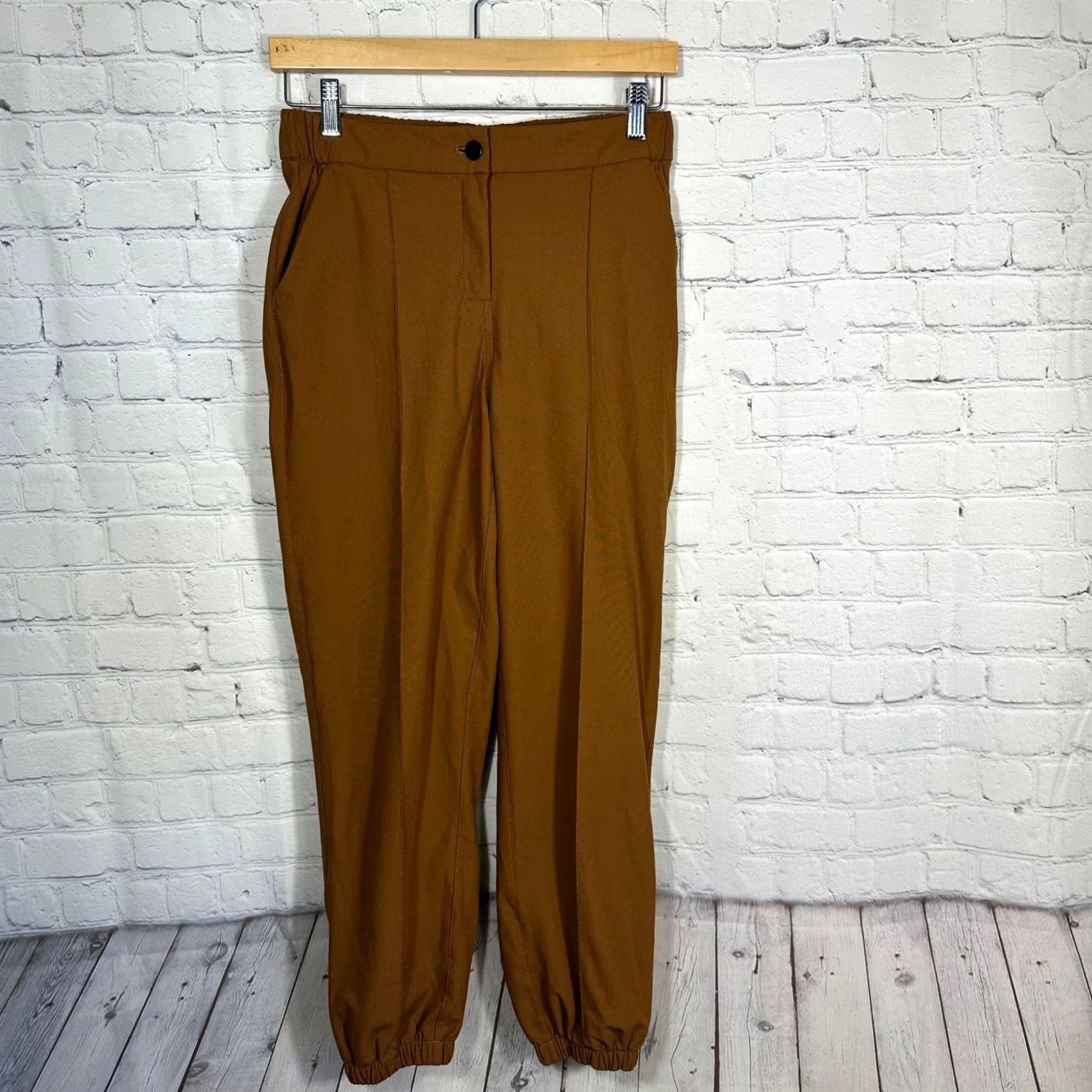 Lululemon Lululemon Warpstreme Jogger 27 Roasted Brown High Rise Pleated Pants Womens Size 27" / US 4 / IT 40 - 2 Thumbnail