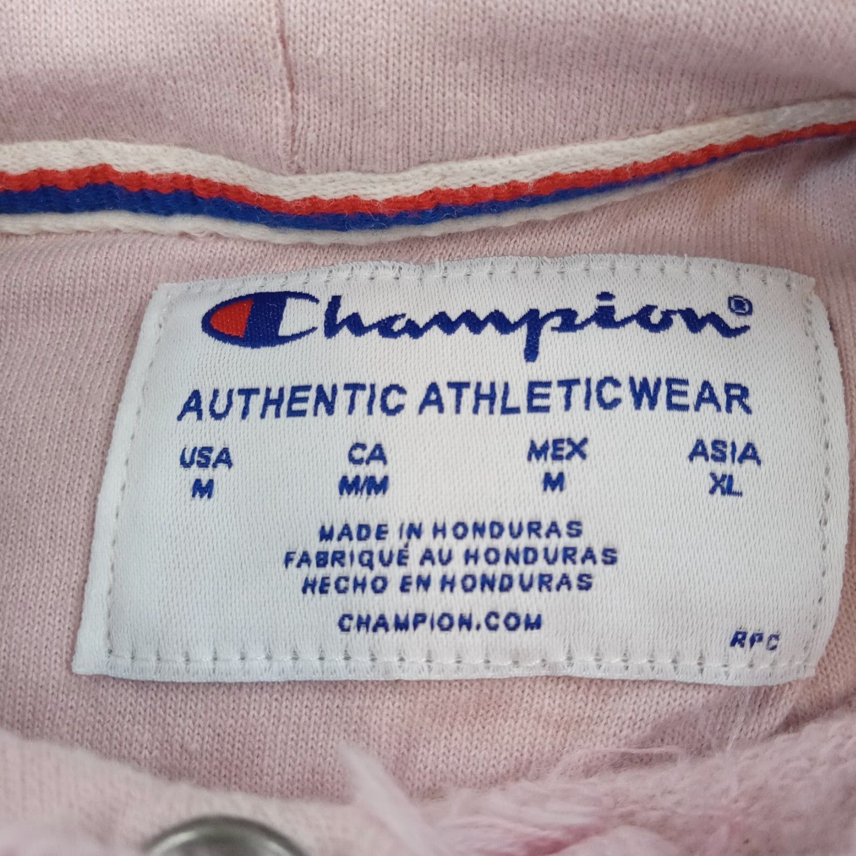 Champion Champion Hoodie Womens Medium Pink Sweatshirt Casual Pullover Size M / US 6-8 / IT 42-44 - 5 Thumbnail