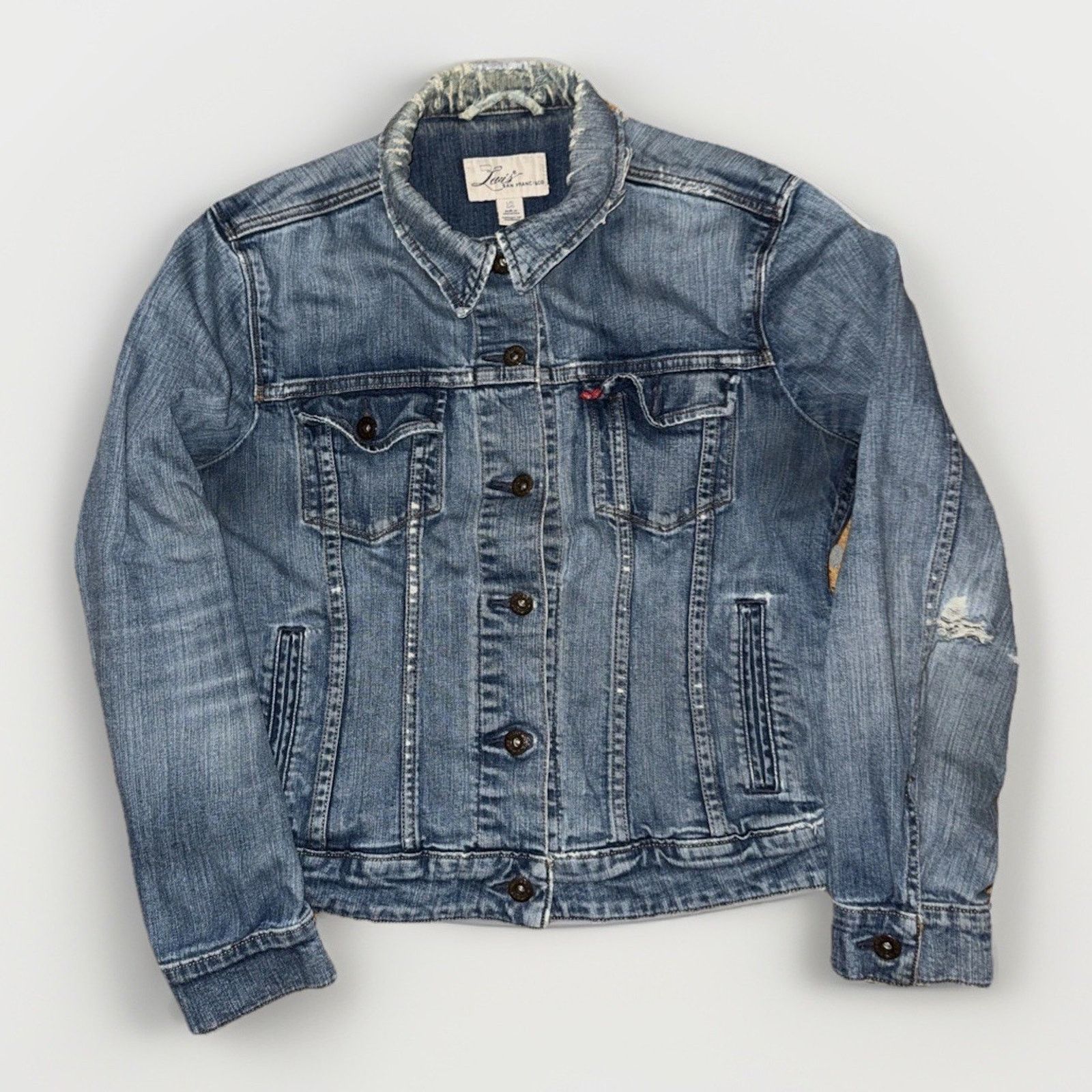 Levi's × Vintage Women’s Levi’s San Francisco Denim Trucker Jacket Blue L Size L / US 10 / IT 46 - 1 Thumbnail