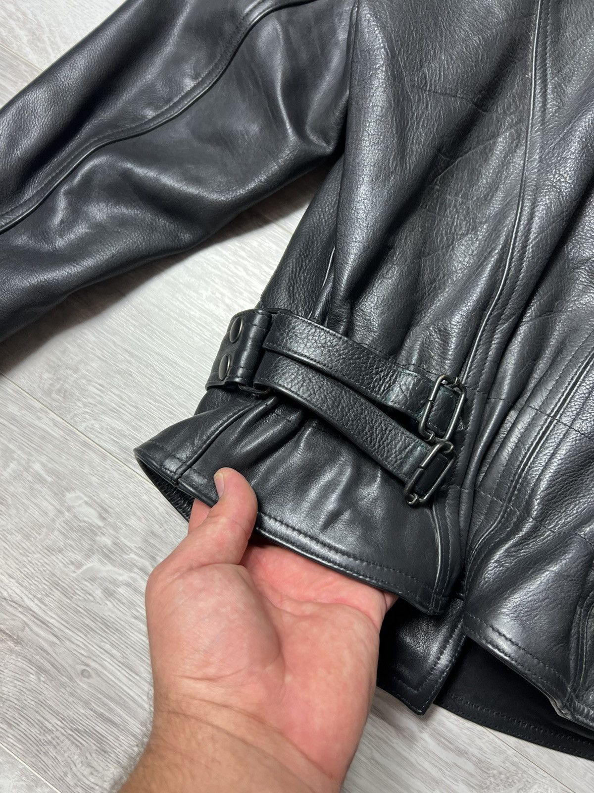 Genuine Leather Vintage Belo Heavyweight Biker Leather Jacket Rock Punk Size US M / EU 48-50 / 2 - 24 Thumbnail