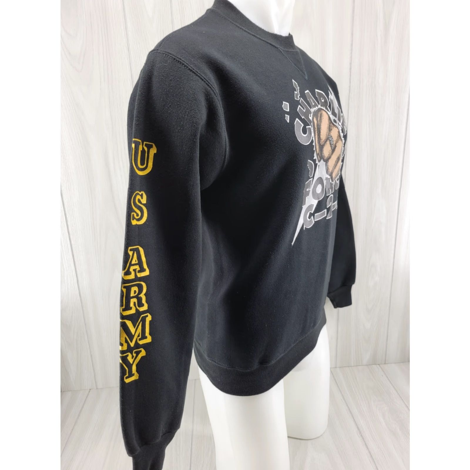 Russell Athletic VINTAGE Russell Athletic Sweatshirt Black USA Athletic Men's Med C-2-3 U.S Army VTG 90s Crew Neck Long Sleeve Pullover Size US M / EU 48-50 / 2 - 4 Thumbnail