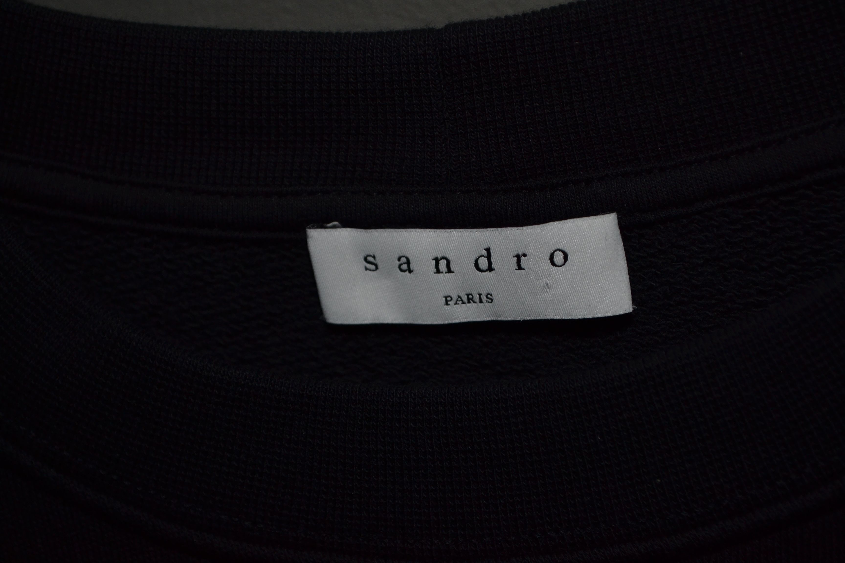 Sandro Sandro Peace Print Crewneck Black Cotton S size Size S / US 4 / IT 40 - 4 Thumbnail