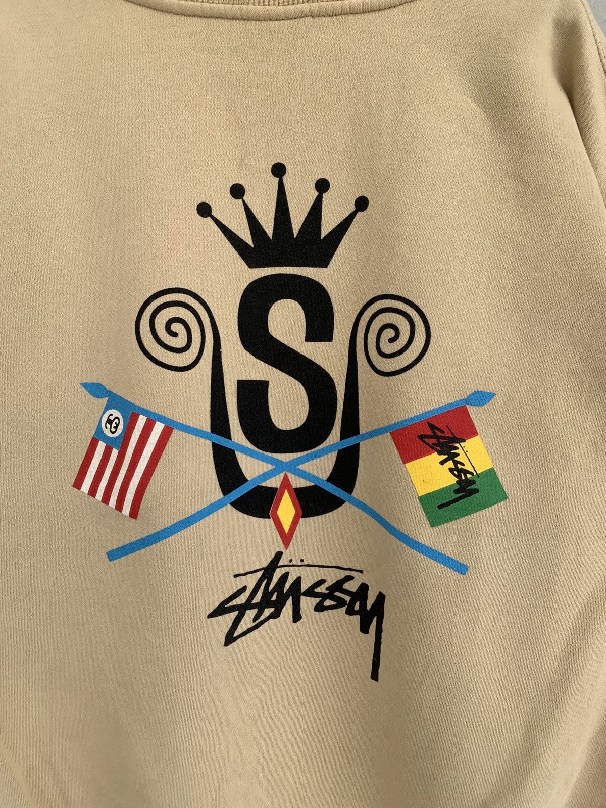 Stussy RARE Vintage Stussy Rasta Distressed Sweatshirt Size US M / EU 48-50 / 2 - 2 Thumbnail