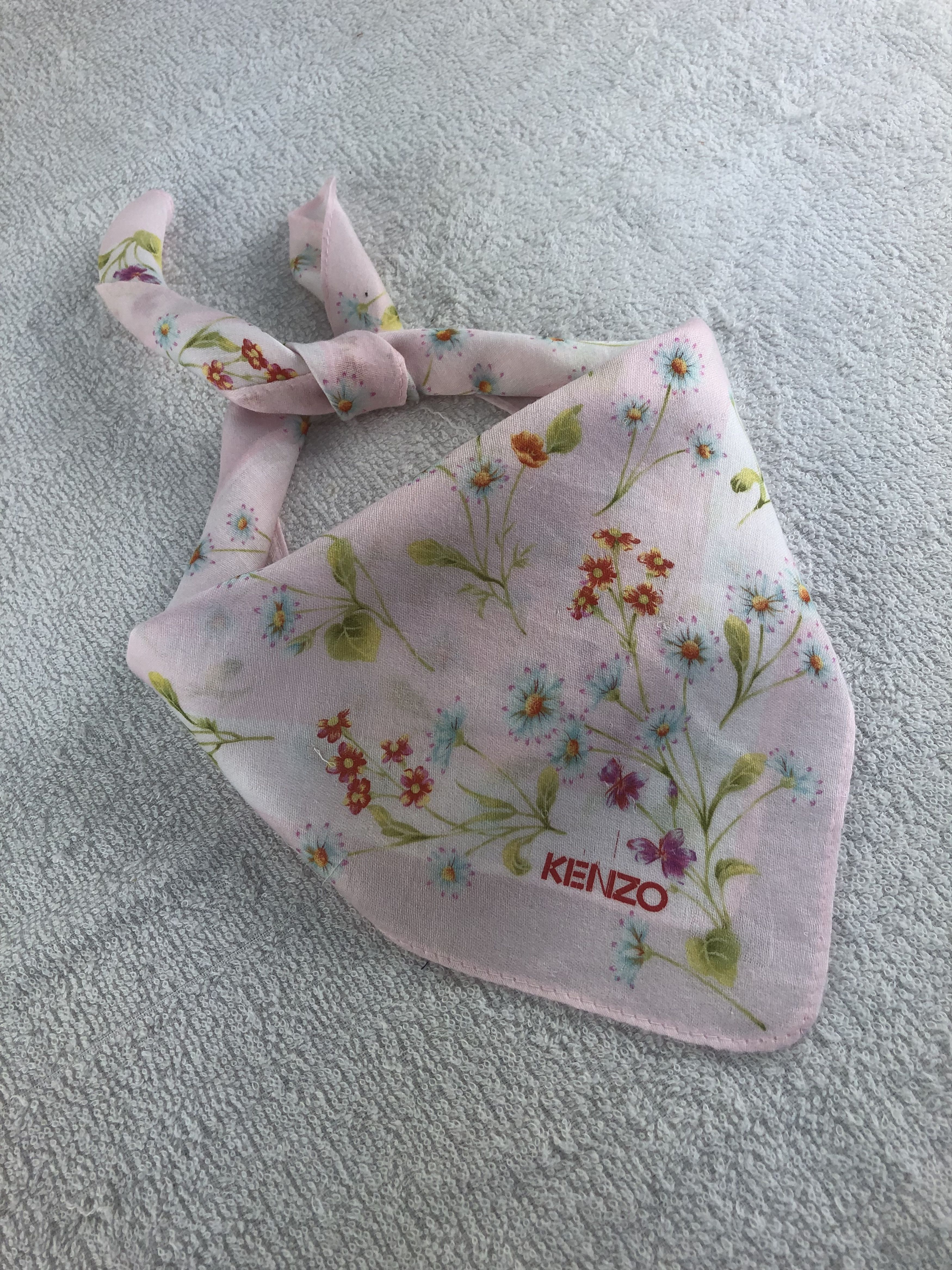 Kenzo Kenzo Floral Handkerchief / Bandana / Neckerchief C076 Size ONE SIZE - 2 Thumbnail
