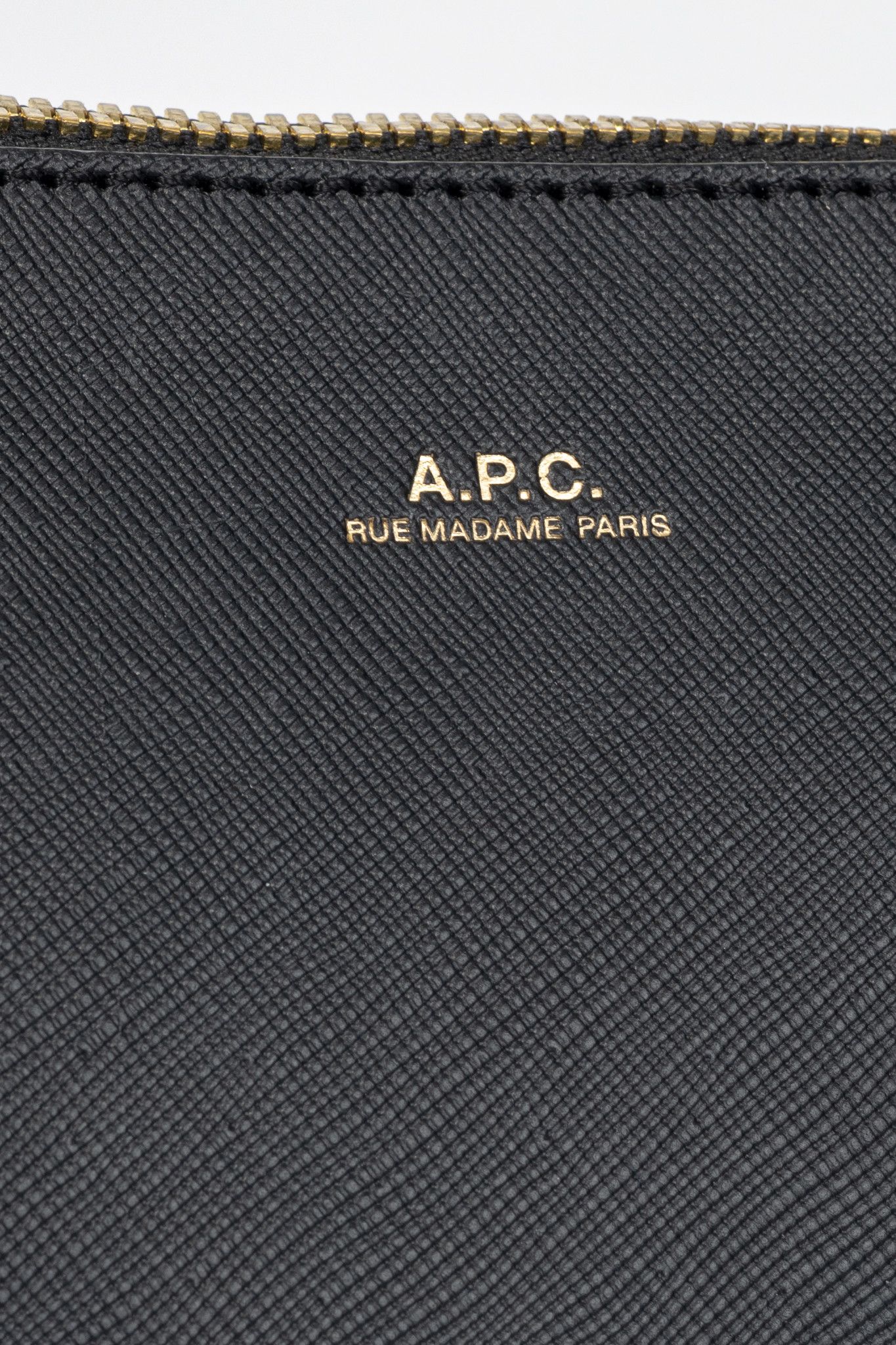 A.P.C. A.P.C. Sarah Black Saffiano Leather Clutch Size ONE SIZE - 6 Thumbnail