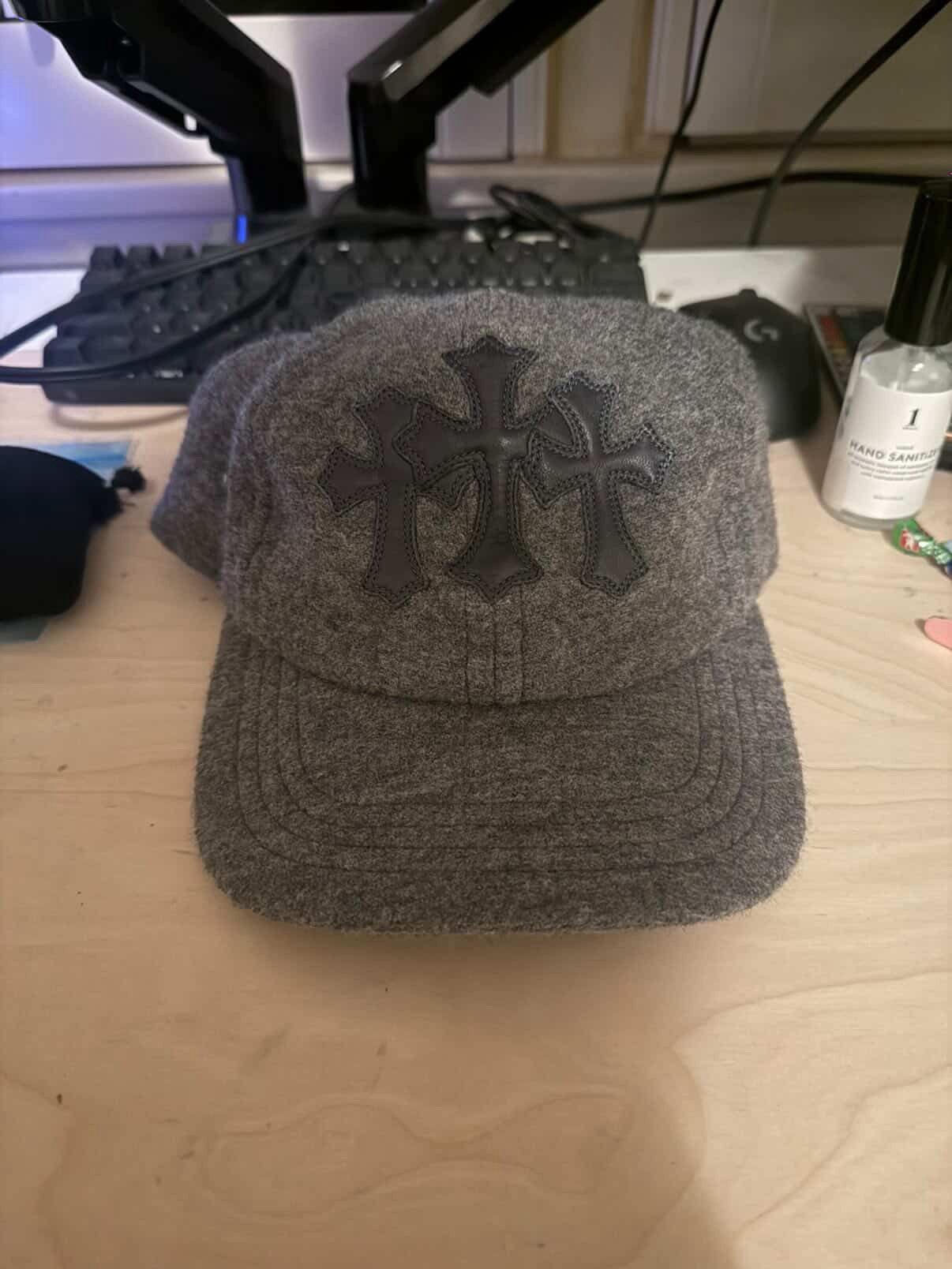 Chrome Hearts Chrome Hearts Wool Cemetary Cross Patch Hat Size ONE SIZE - 1 Thumbnail