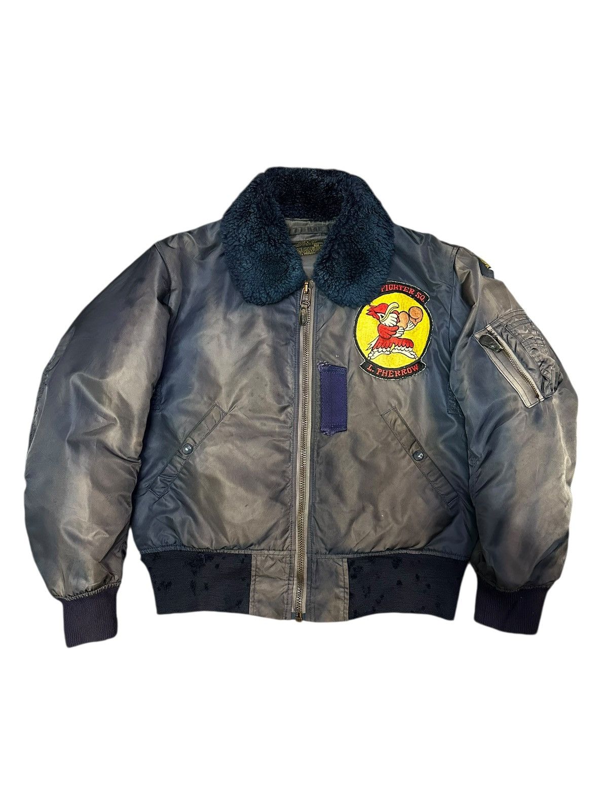 Pherrow's Vintage Pherrow’s B-15C Bomber Jacket Sunfaded Distressed Size US S / EU 44-46 / 1 - 1 Thumbnail