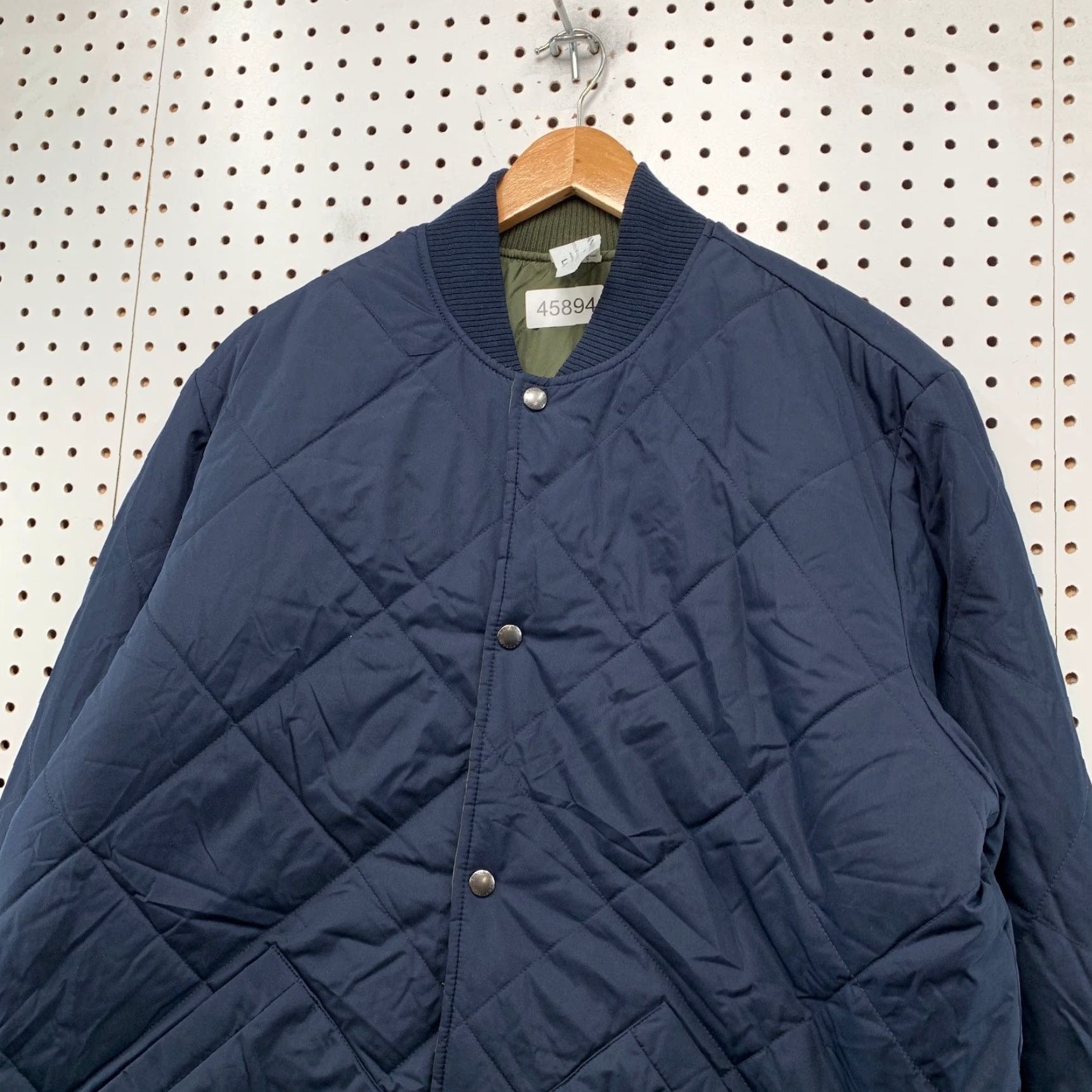 Banana Republic Banana Republic Jacket | Reversible | Military Quilted Insulated Bomber | Blue Green | Large | Men | L | Polyester | ™ Size US L / EU 52-54 / 3 - 5 Thumbnail