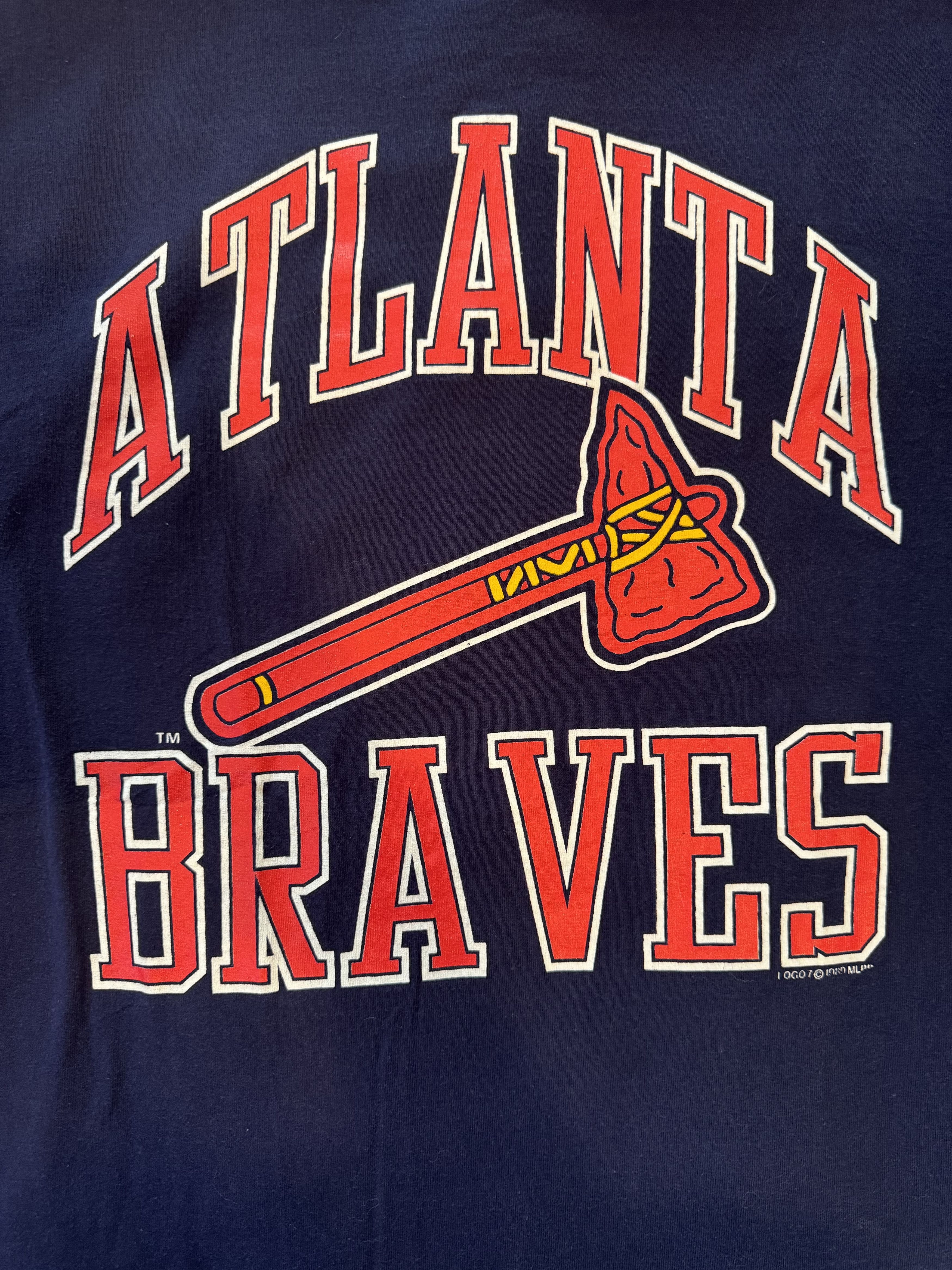Logo 7 × MLB × Vintage 1989 Atlanta Braves MLB T-shirt Size US XL / EU 56 / 4 - 3 Thumbnail