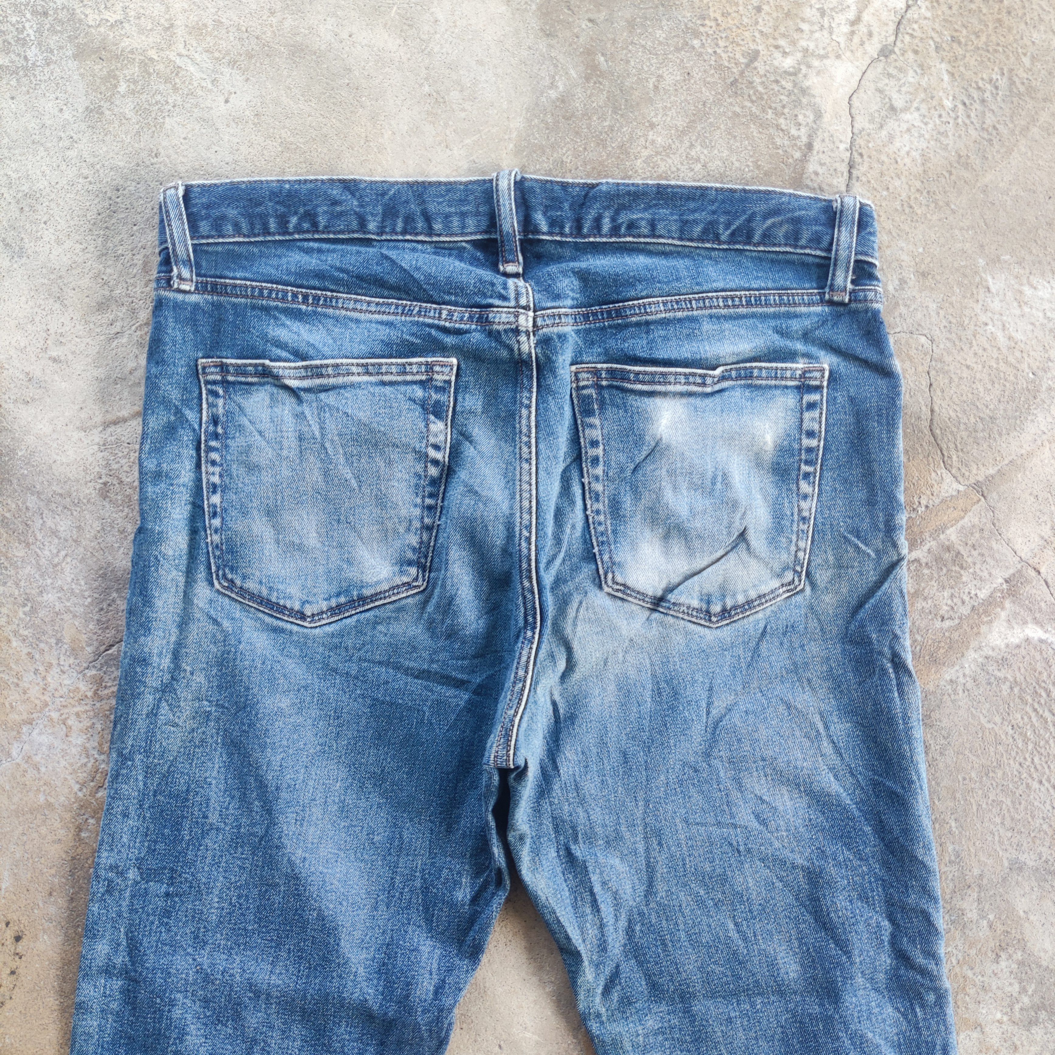 Japanese Brand Vintage Japanese Brand Jeans Faded Ripped Pants Size US 35 - 8 Thumbnail