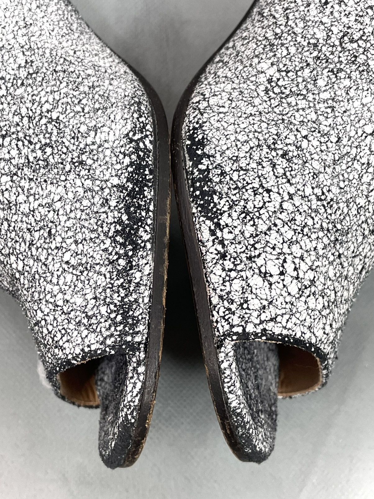Maison Margiela Maison Martin Margiela Line 22 Cracked Peep-Toe Ankle Boots Size US 8.5 / IT 38.5 - 13 Thumbnail