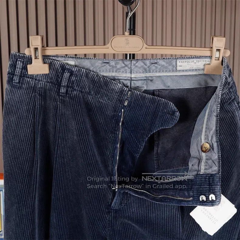 Brunello Cucinelli Brunello Cucinelli Vintage washed distressed corduroy pant Size US 34 / EU 50 - 4 Thumbnail