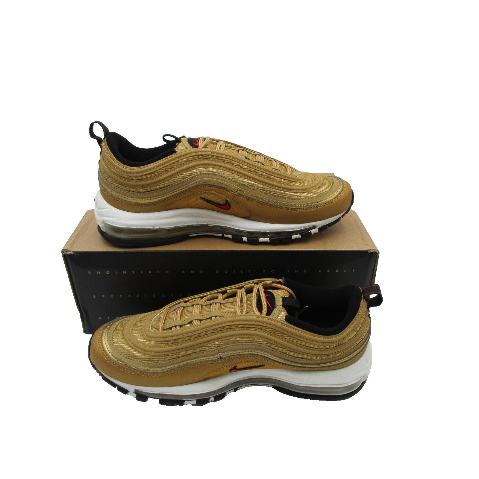 Nike Nike Air Max 97 OG Shoes Wm Sz 10.5 Metallic Gold DQ9131-700 Size US 10.5 / IT 40.5 - 4 Thumbnail