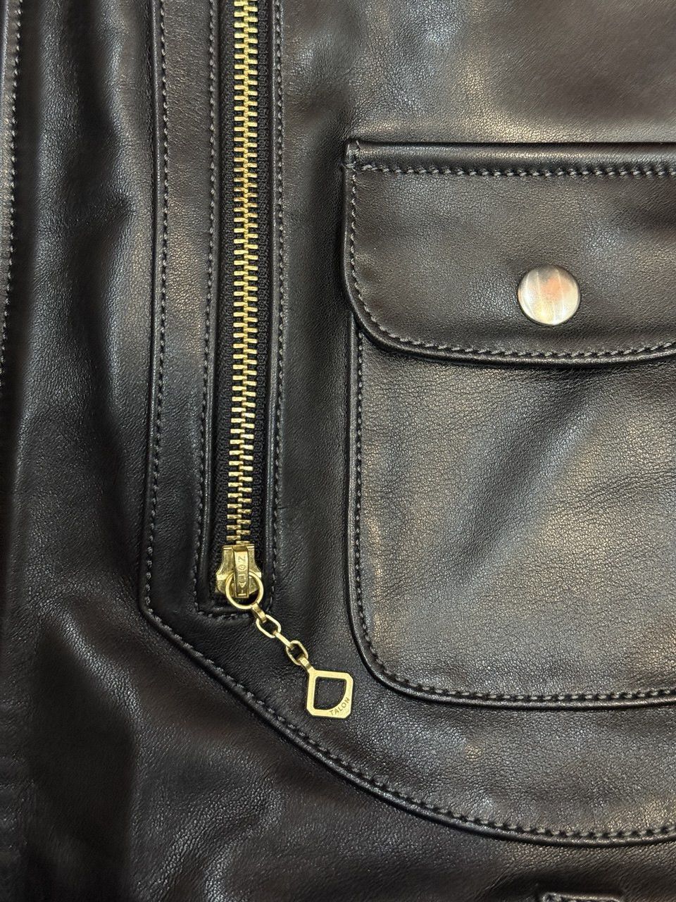 Vintage D Pocket Horsehide Motorcycle Leather Biker Jacket Size US M / EU 48-50 / 2 - 7 Thumbnail