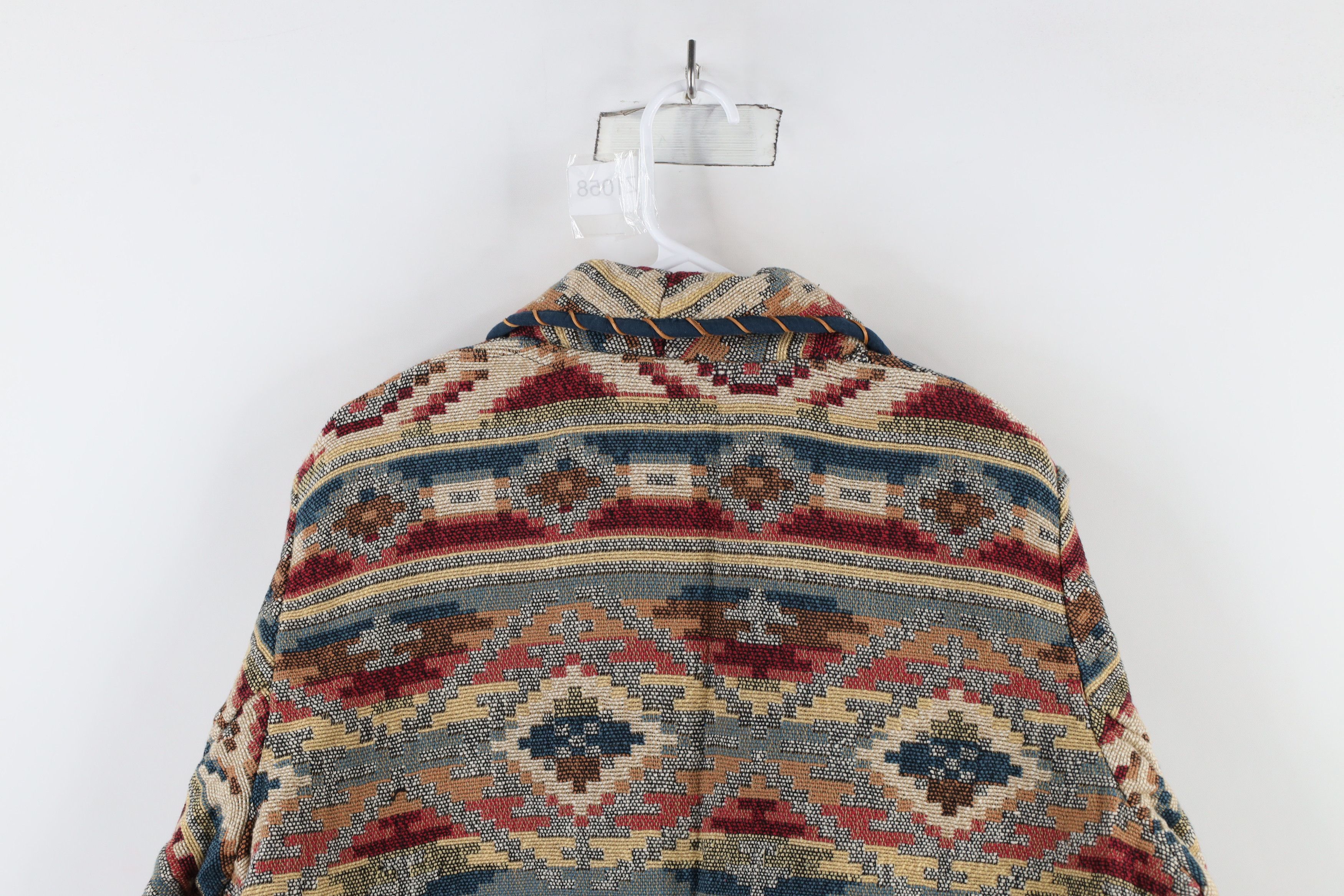 Vintage Vintage 90s Streetwear Tapestry Southwestern Blazer Jacket Size XXL / US 16-18 / IT 52-54 - 12 Thumbnail