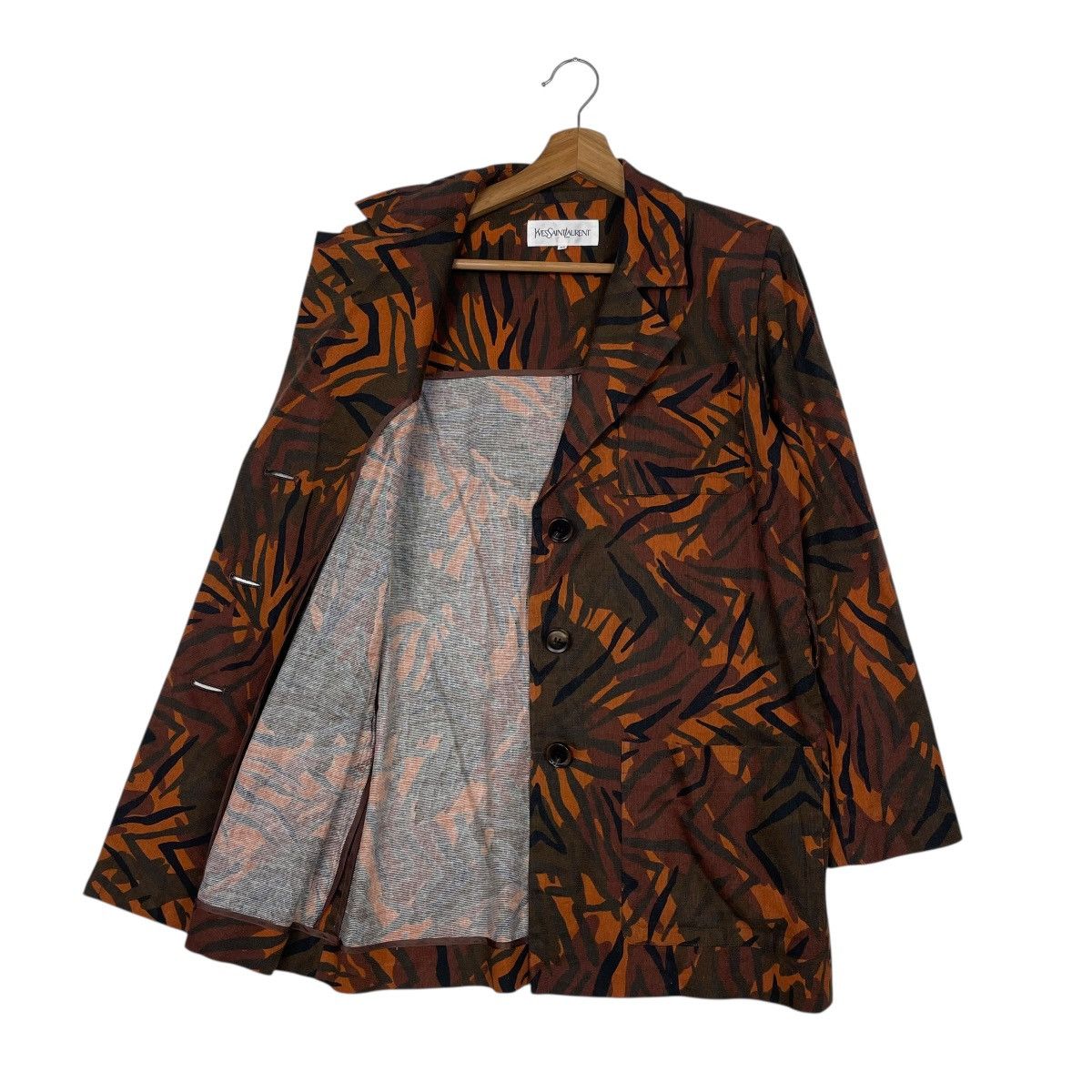 Yves Saint Laurent Yves Saint Laurent Abstract Design Jacket Size XS / US 0-2 / IT 36-38 - 9 Thumbnail