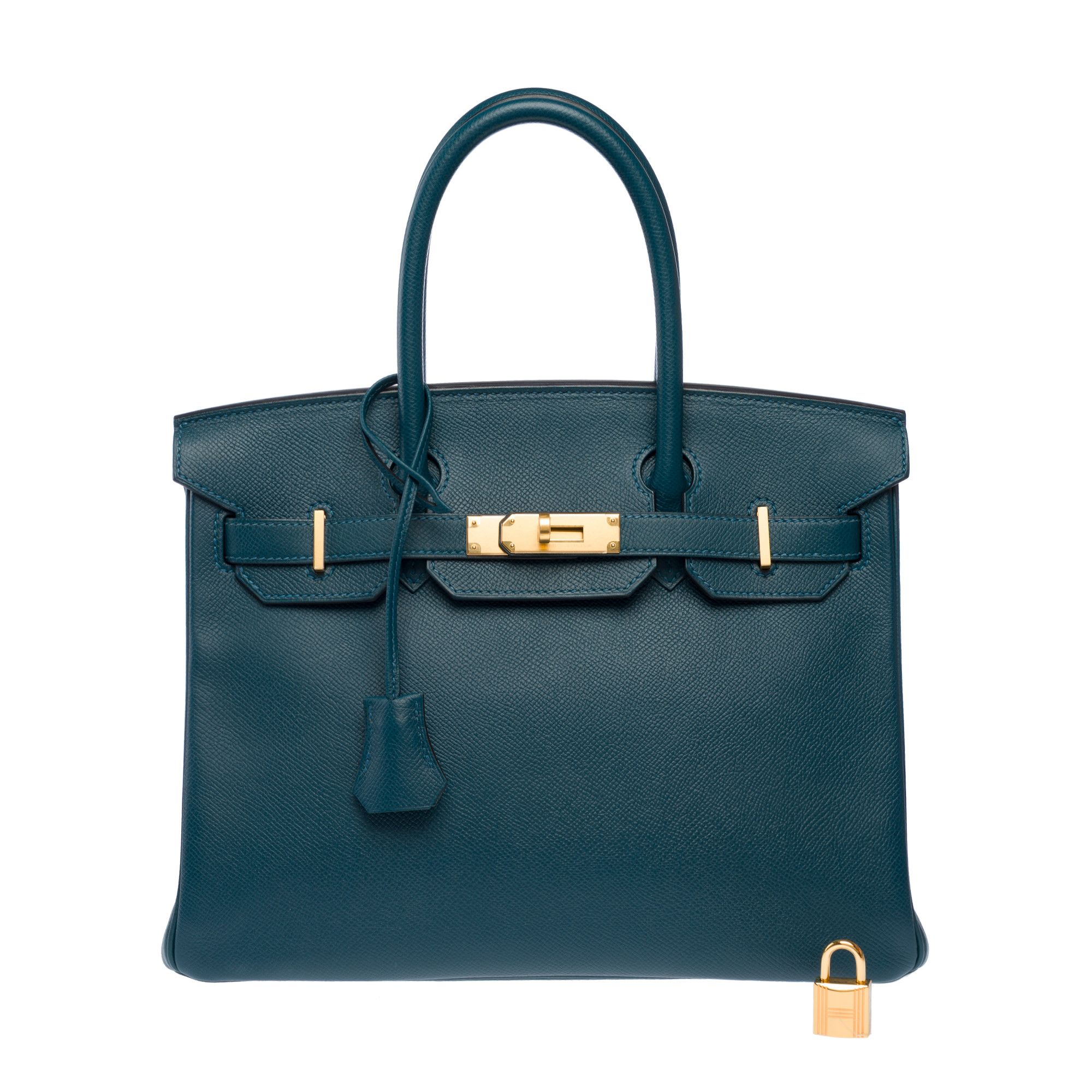 Hermes Hermes Birkin 30 in Blue Leather Size ONE SIZE - 1 Thumbnail