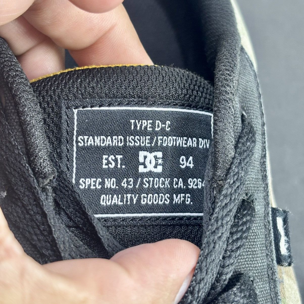 DC DC ANVIL CANVAS TX SE SKATE TRAINERS MEN SHOES BLACK/ Size US 12 / EU 45 - 7 Thumbnail