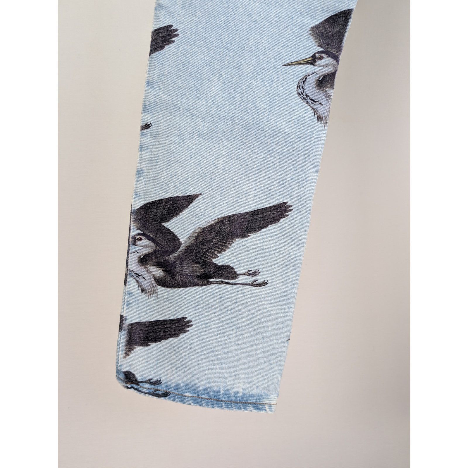 Heron Preston o1rshd1 Printed 5 Pockets Vintage Denim Jeans in Blue Size US 30 / EU 46 - 15 Thumbnail