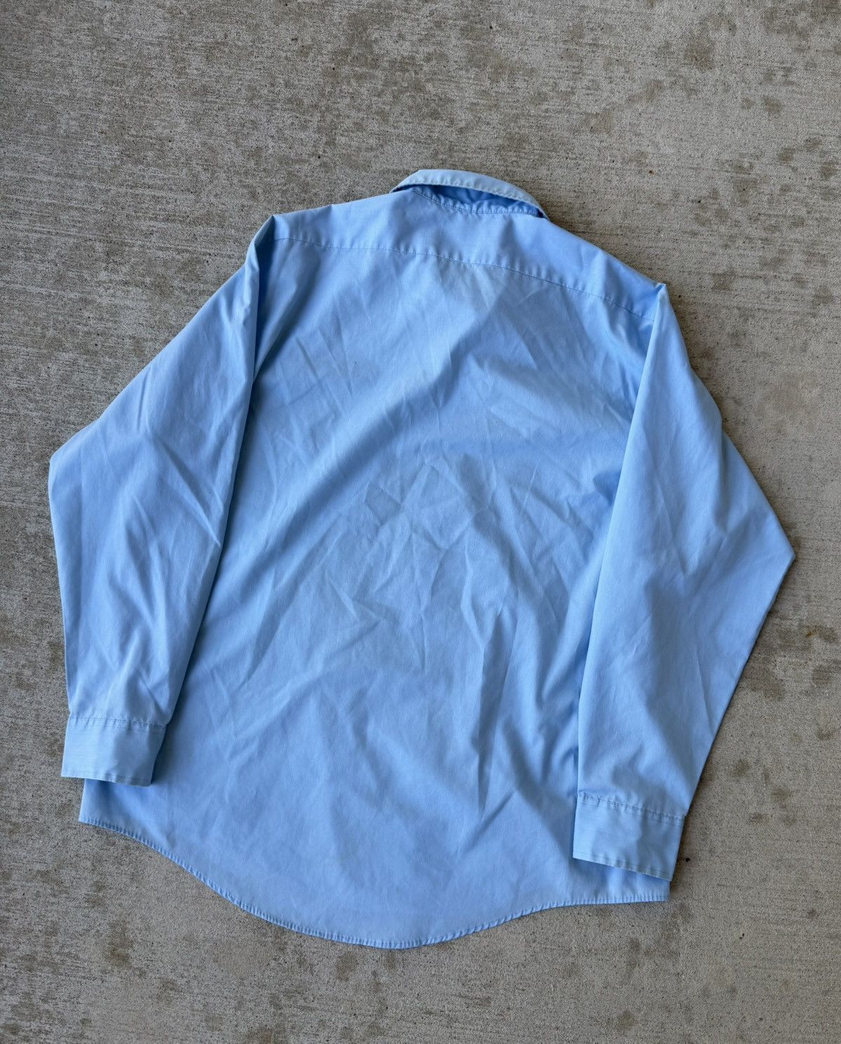 Wrangler 1980s Wrangler Exec Made in USA Button Up Shirt Baby Blue Size US XL / EU 56 / 4 - 8 Thumbnail
