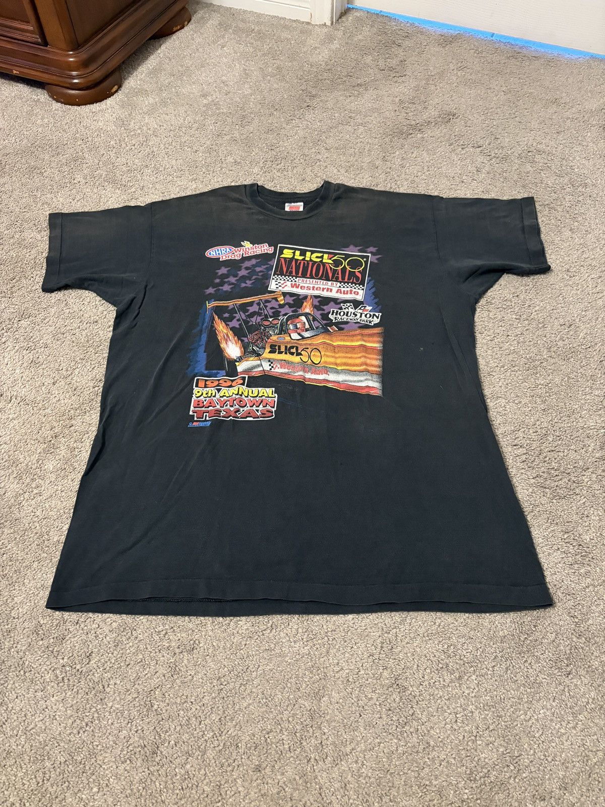 Other Vintage 90s Texas NHRA Winston Drag Racing T Shirt Size XXL Size US XXL / EU 58 / 5 - 2 Thumbnail