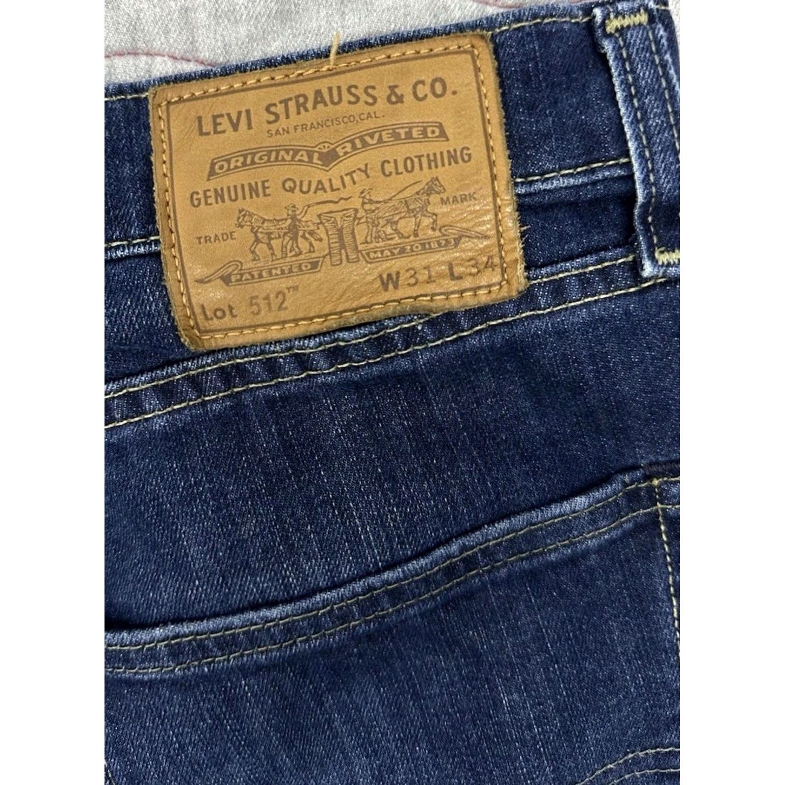 Levi's Levi's 512 Slim Taper Jeans / Men 31x34 Blue Size US 31 - 6 Thumbnail