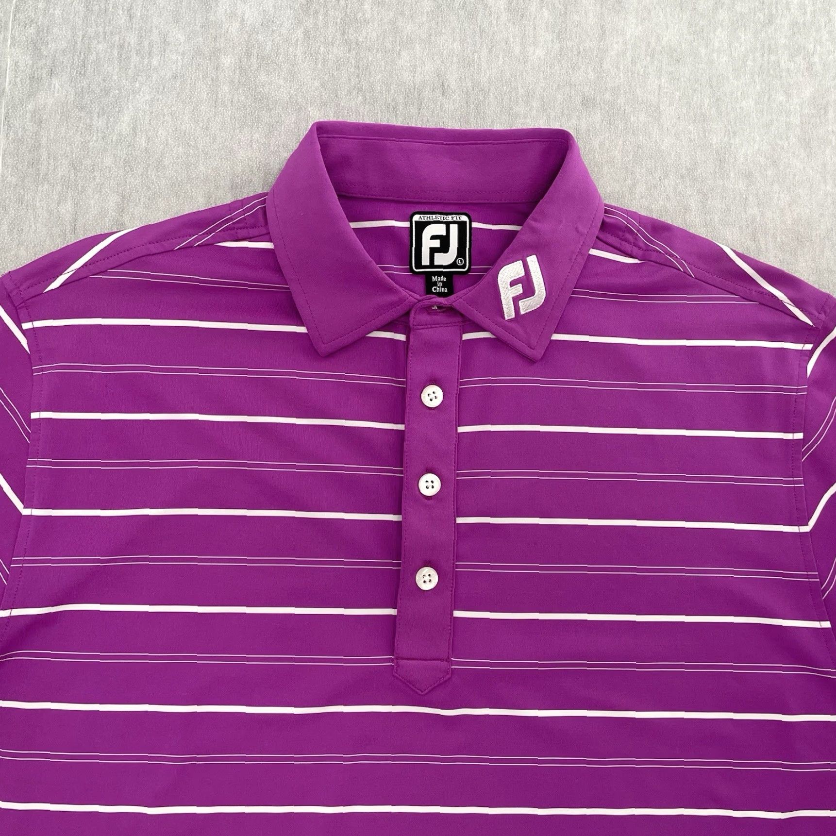 Footjoy Footjoy Polo Shirt Adult Large Purple Golf Logo Tour Issue Men L Polo Shirt Purple FootJoy Logo Embroidered 90s? Size US L / EU 52-54 / 3 - 3 Thumbnail