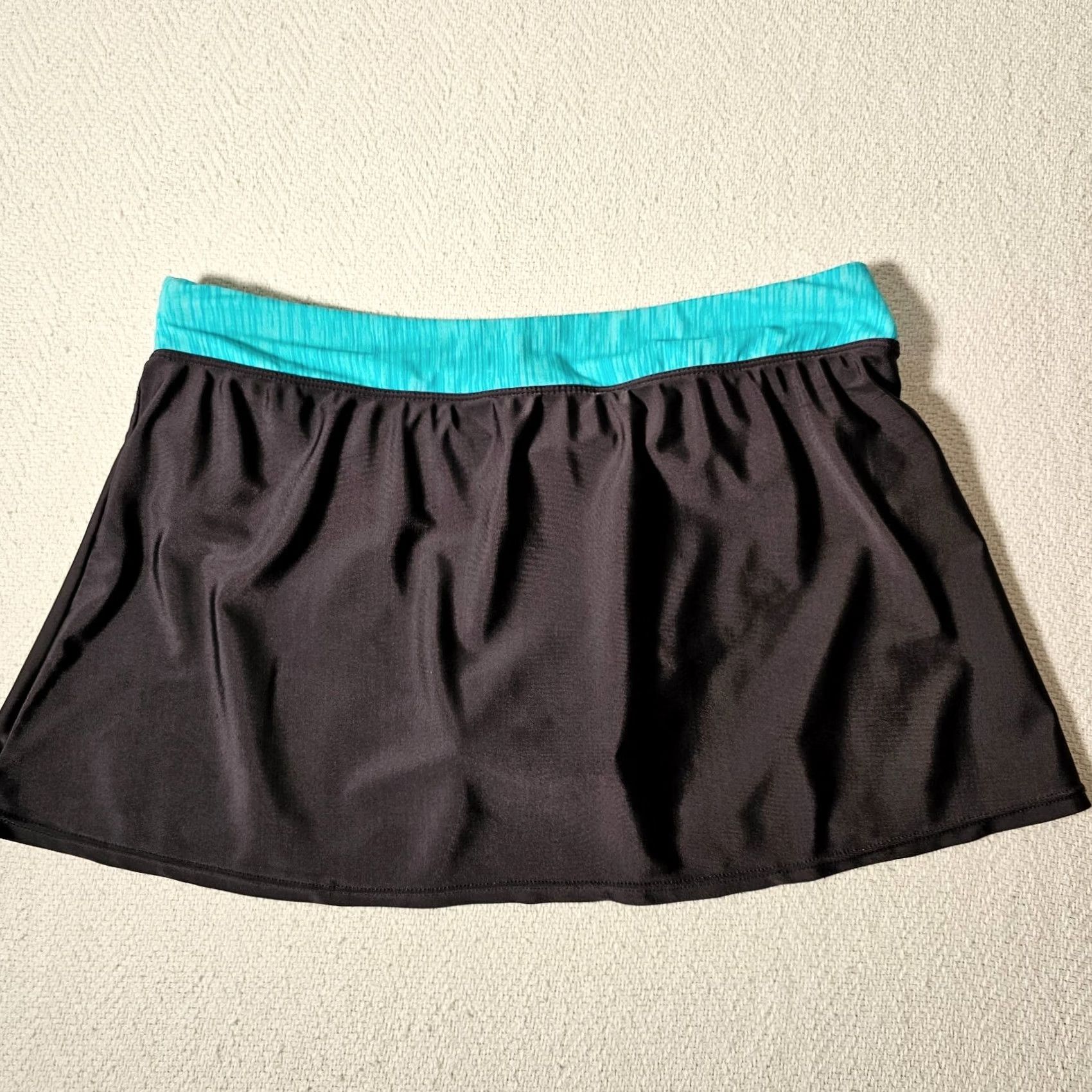 Altea Gerry Womens Skirt Athletic Short Skort Lined Pocket Black Teal M Waist 31 in Regular Size Medium Comfort Activewear Tennis Size 32" / US 10 / IT 46 - 7 Thumbnail