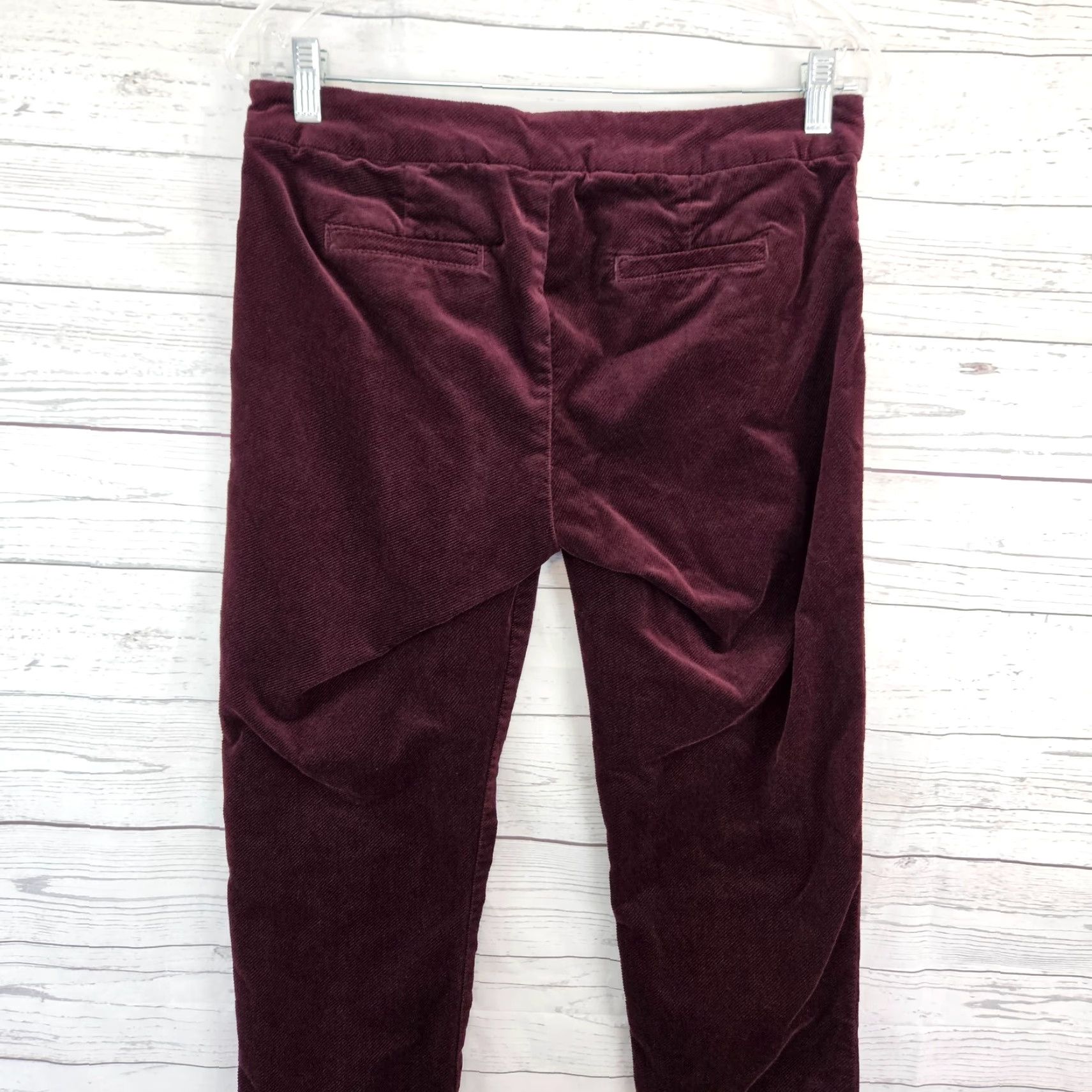 Vintage VINTAGE Kut from The Kloth Womens Ankle Pants Sz 6 Burgundy Mid Rise Pants Womens 6 Burgundy Size 28" / US 6 / IT 42 - 4 Thumbnail