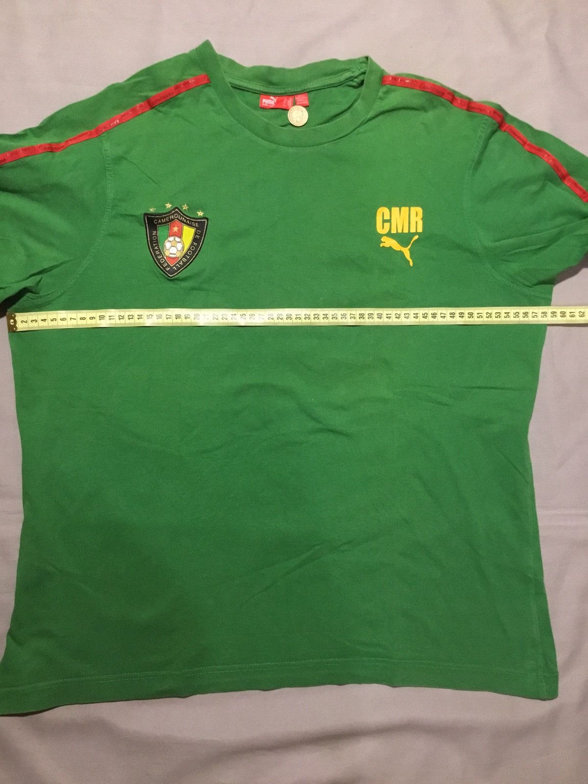 Puma Puma Vintage Cameroon Lions Football Soccer Jersey Shirt XL Size US XL / EU 56 / 4 - 5 Thumbnail