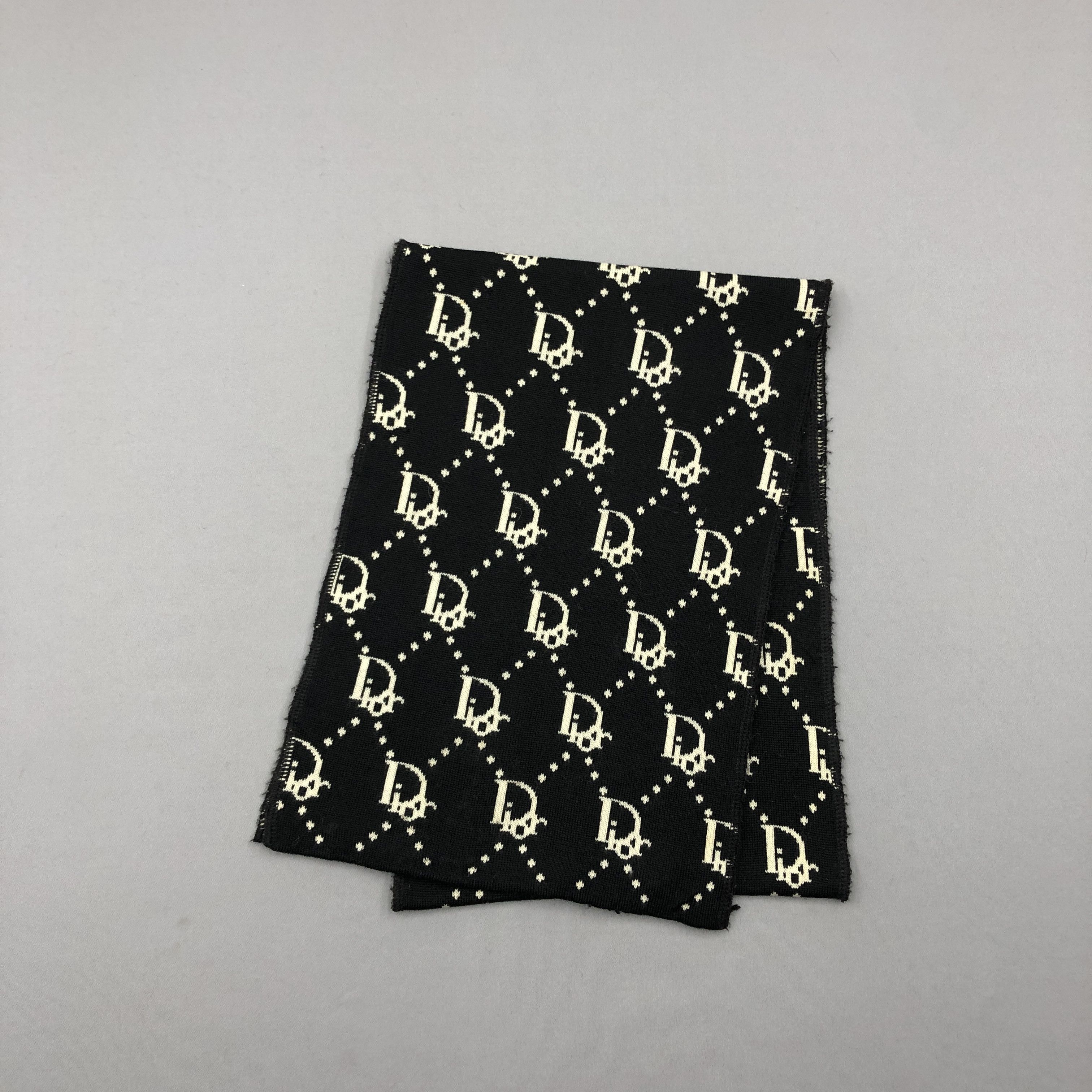 Christian Dior Monsieur Vintage Christian Dior Scarf Dior Trotter Wool Scarves Size ONE SIZE - 3 Thumbnail