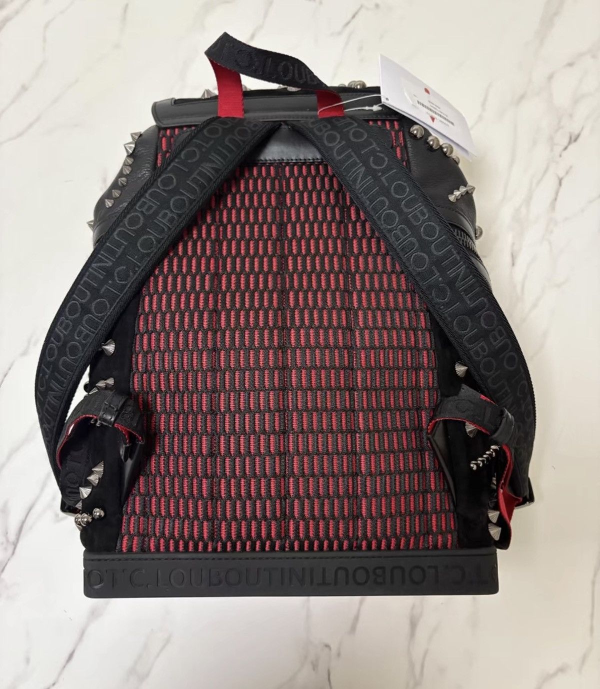 Christian Louboutin Christian Louboutin Black Studded Backpack Size ONE SIZE - 3 Thumbnail