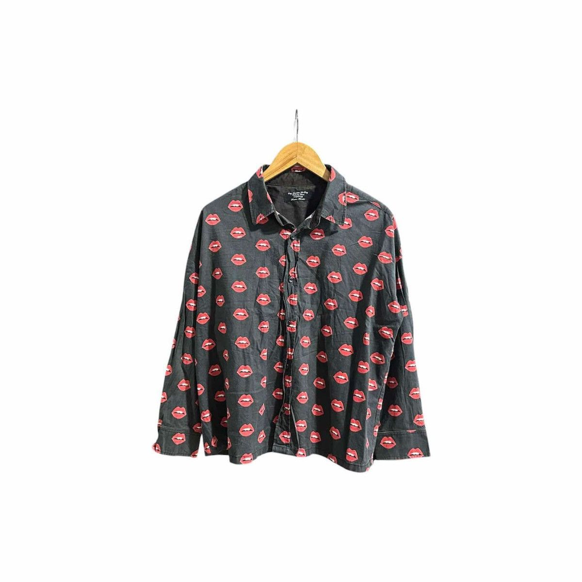 Hysteric Glamour × Japanese Brand × Seditionaries 🔥Sick Y2K RNA Inc Shirt Lips Overprinted Size US M / EU 48-50 / 2 - 1 Thumbnail